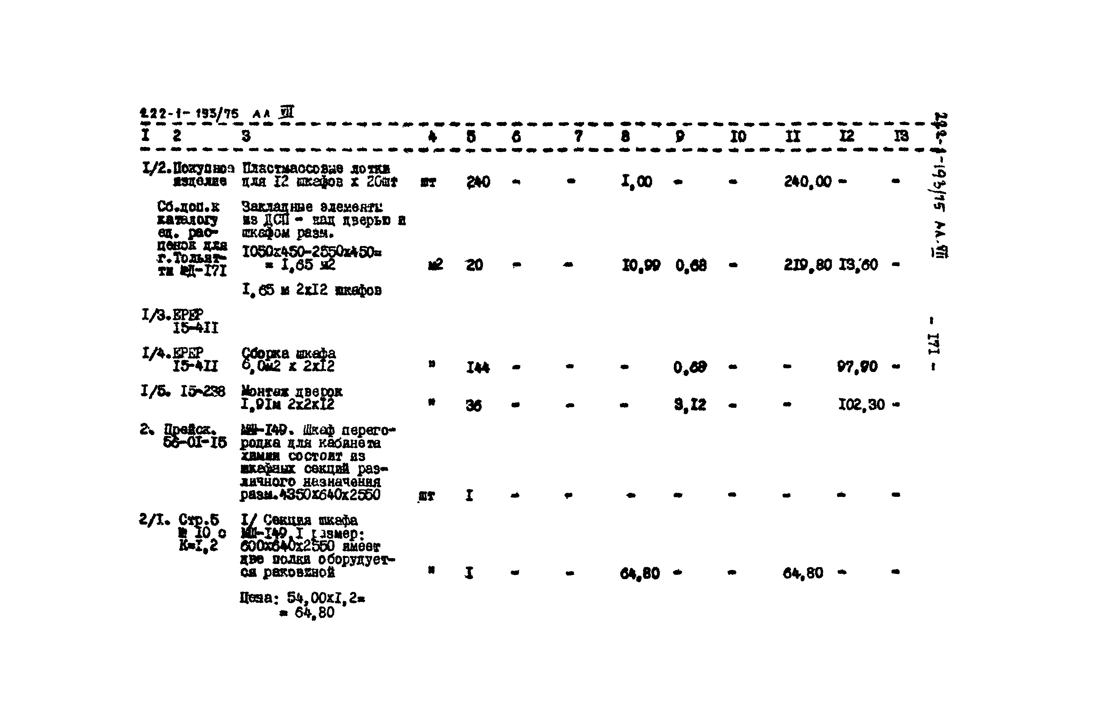 Типовой проект 222-1-193/75