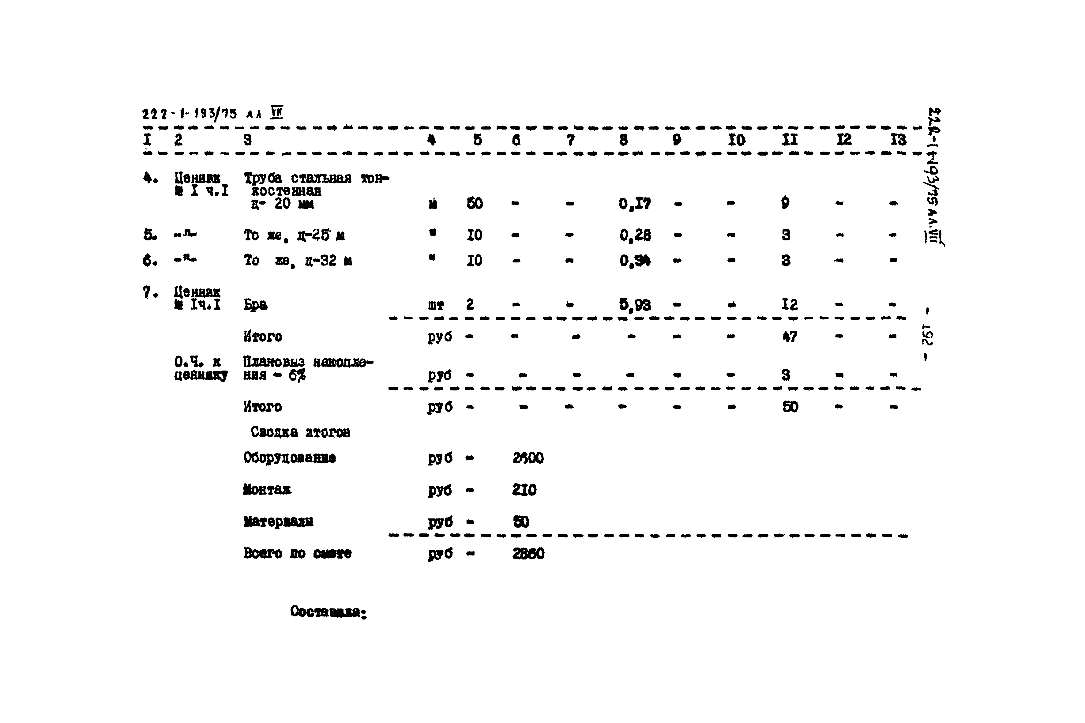 Типовой проект 222-1-193/75