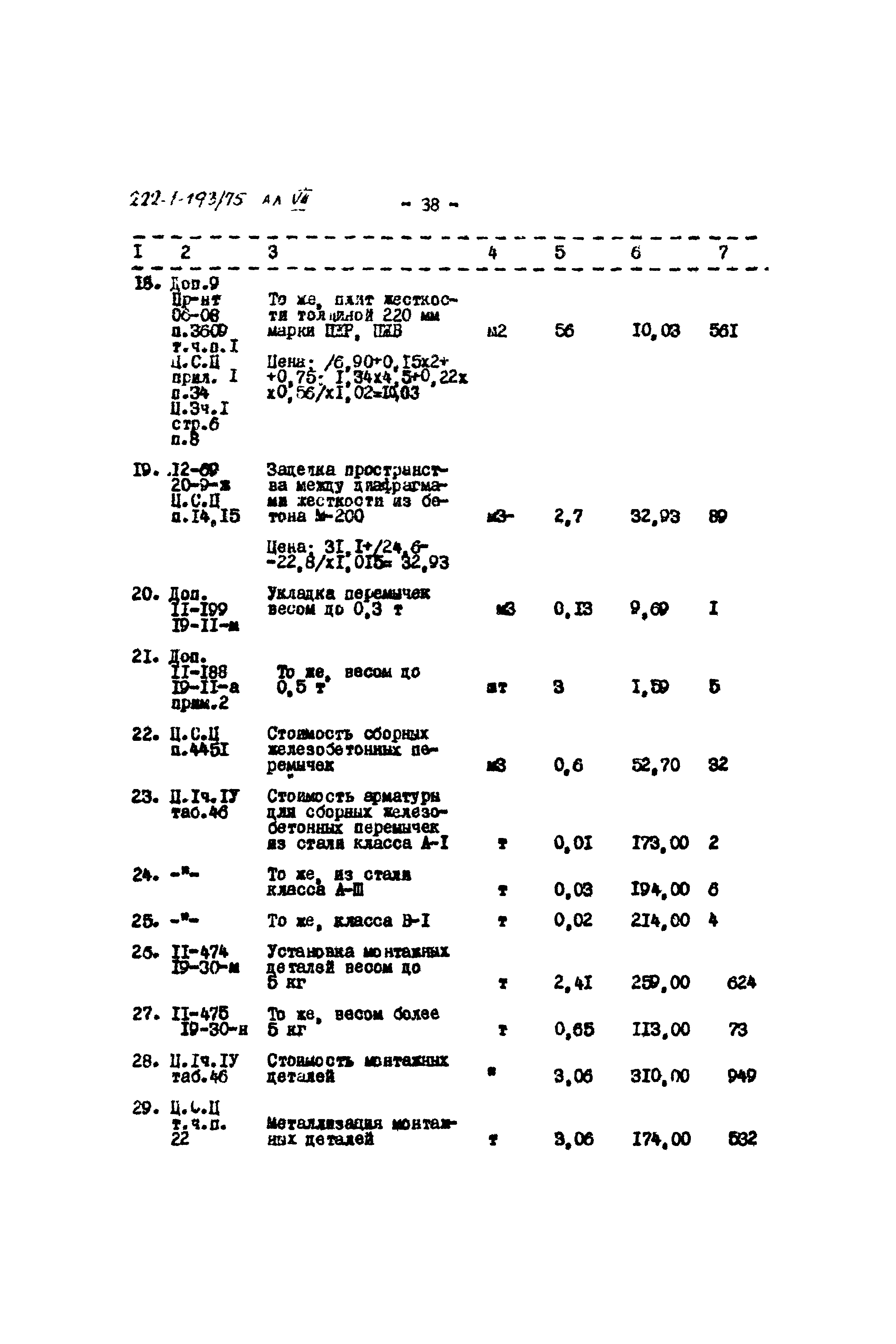 Типовой проект 222-1-193/75