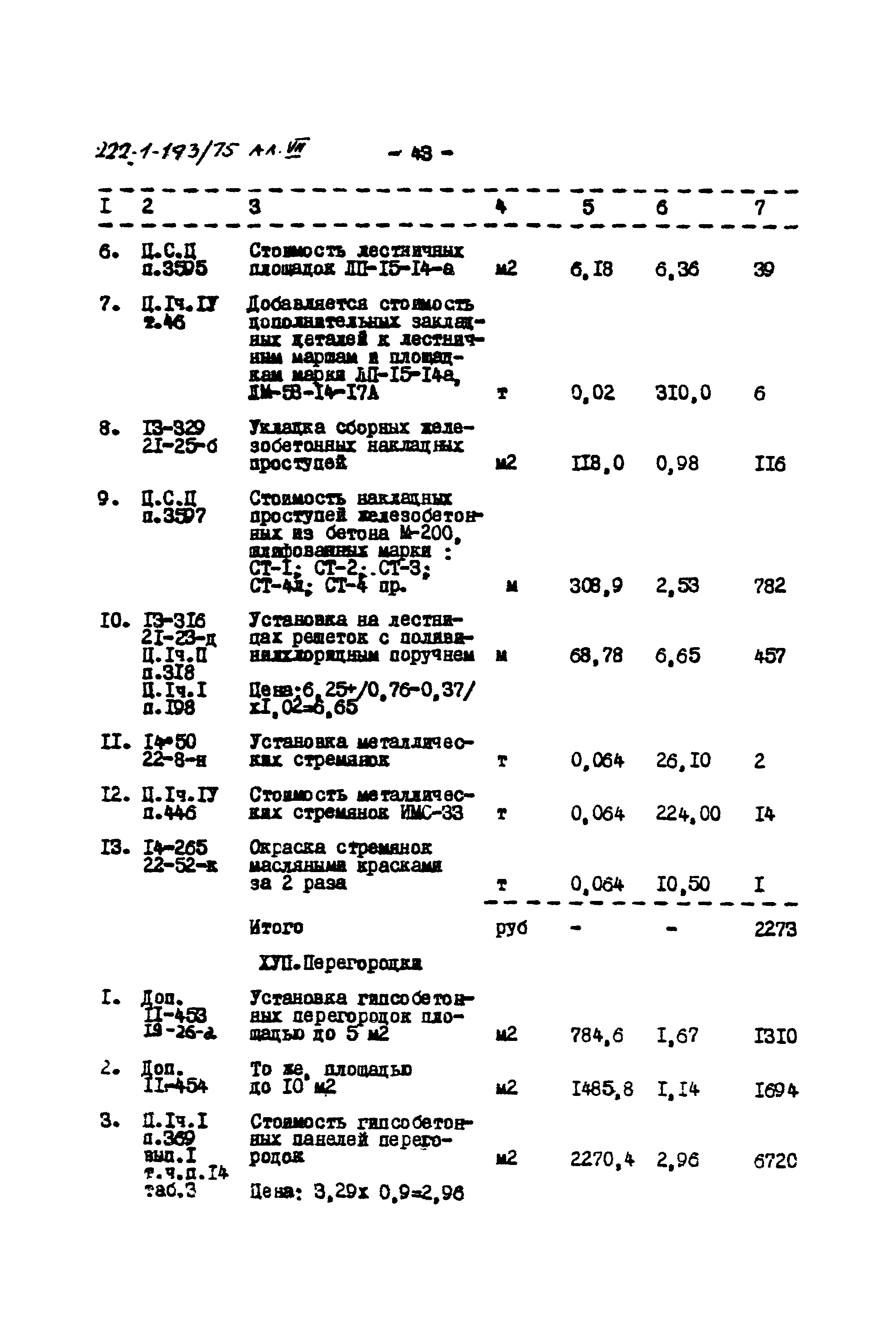 Типовой проект 222-1-193/75