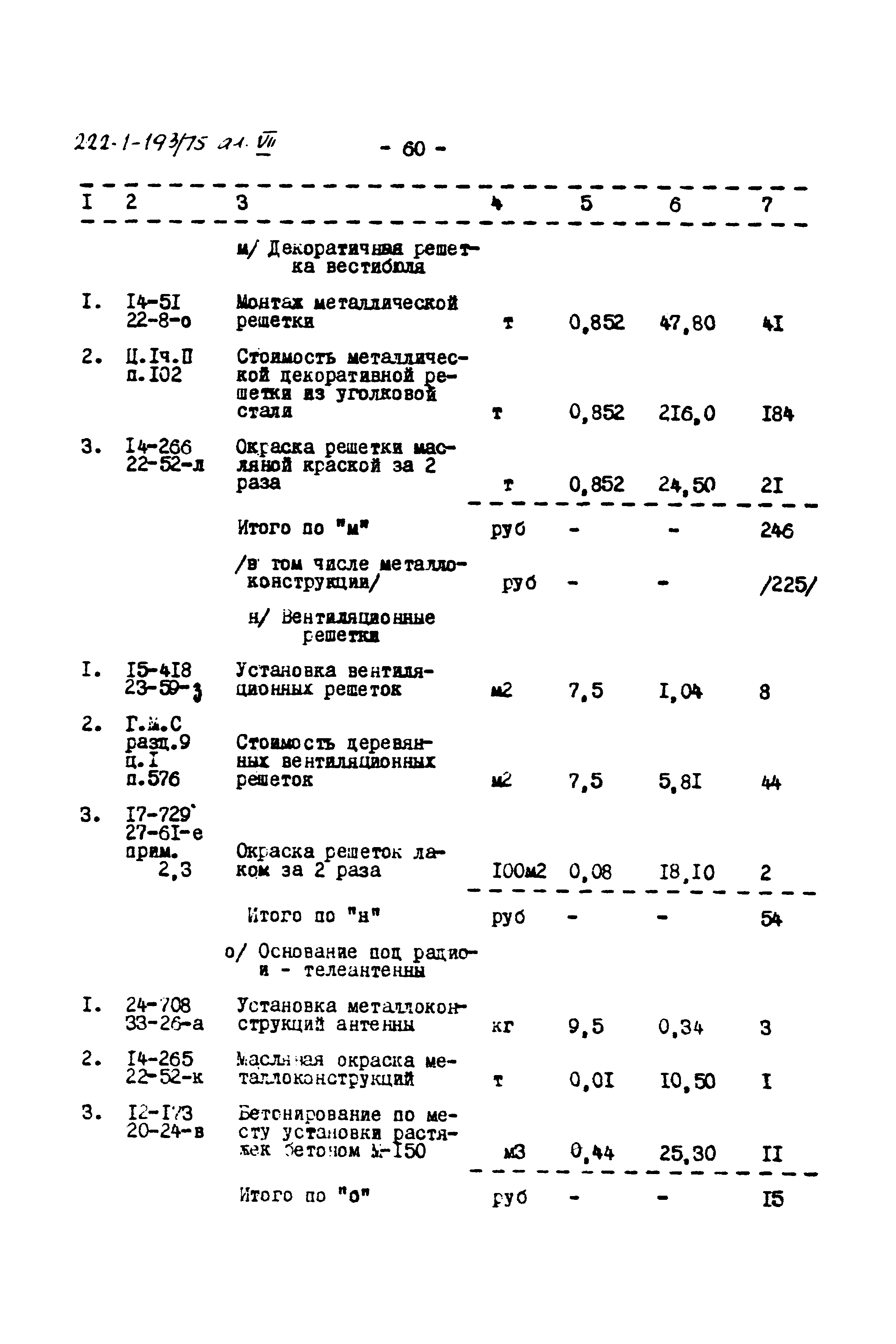 Типовой проект 222-1-193/75