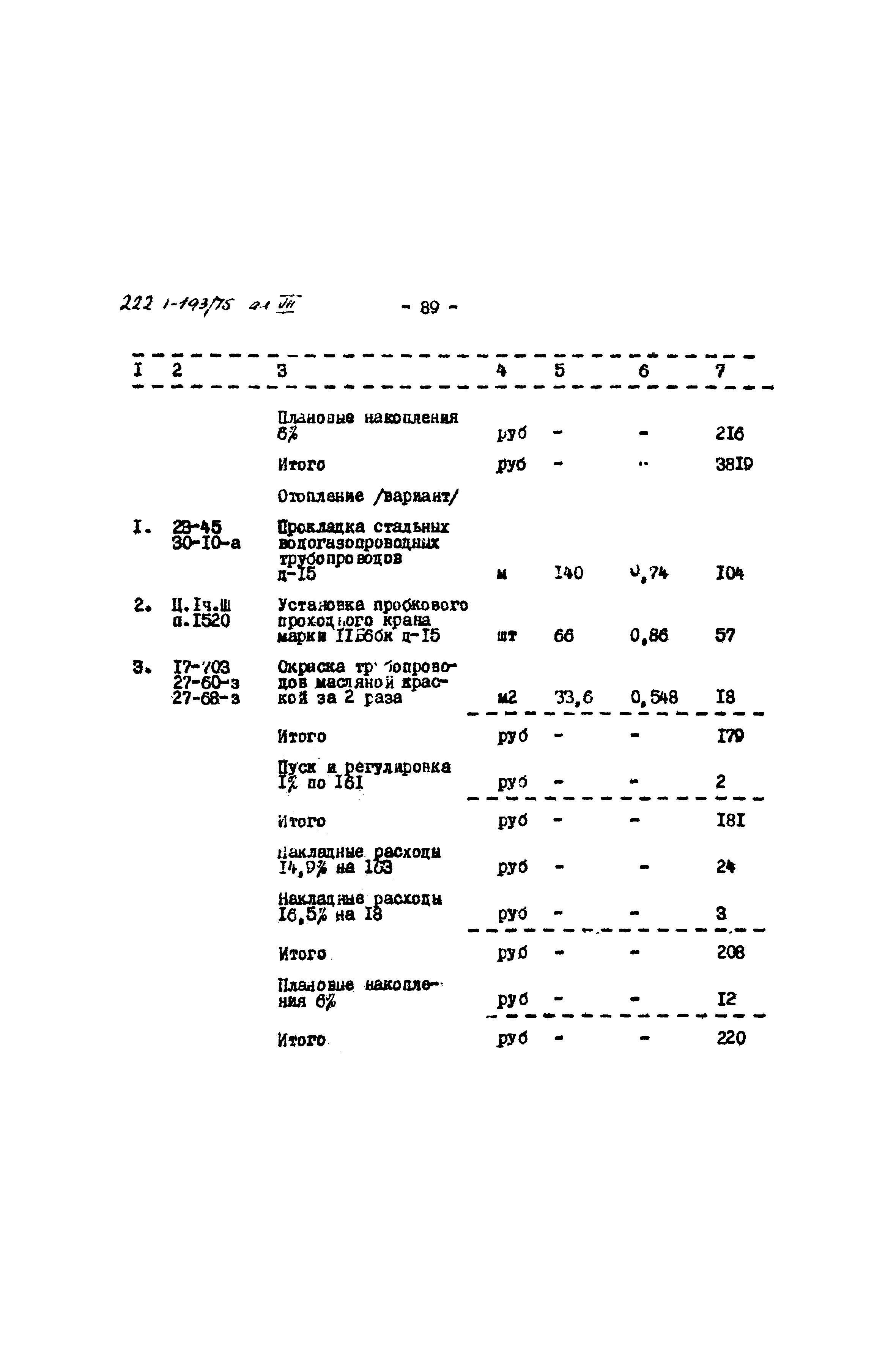 Типовой проект 222-1-193/75