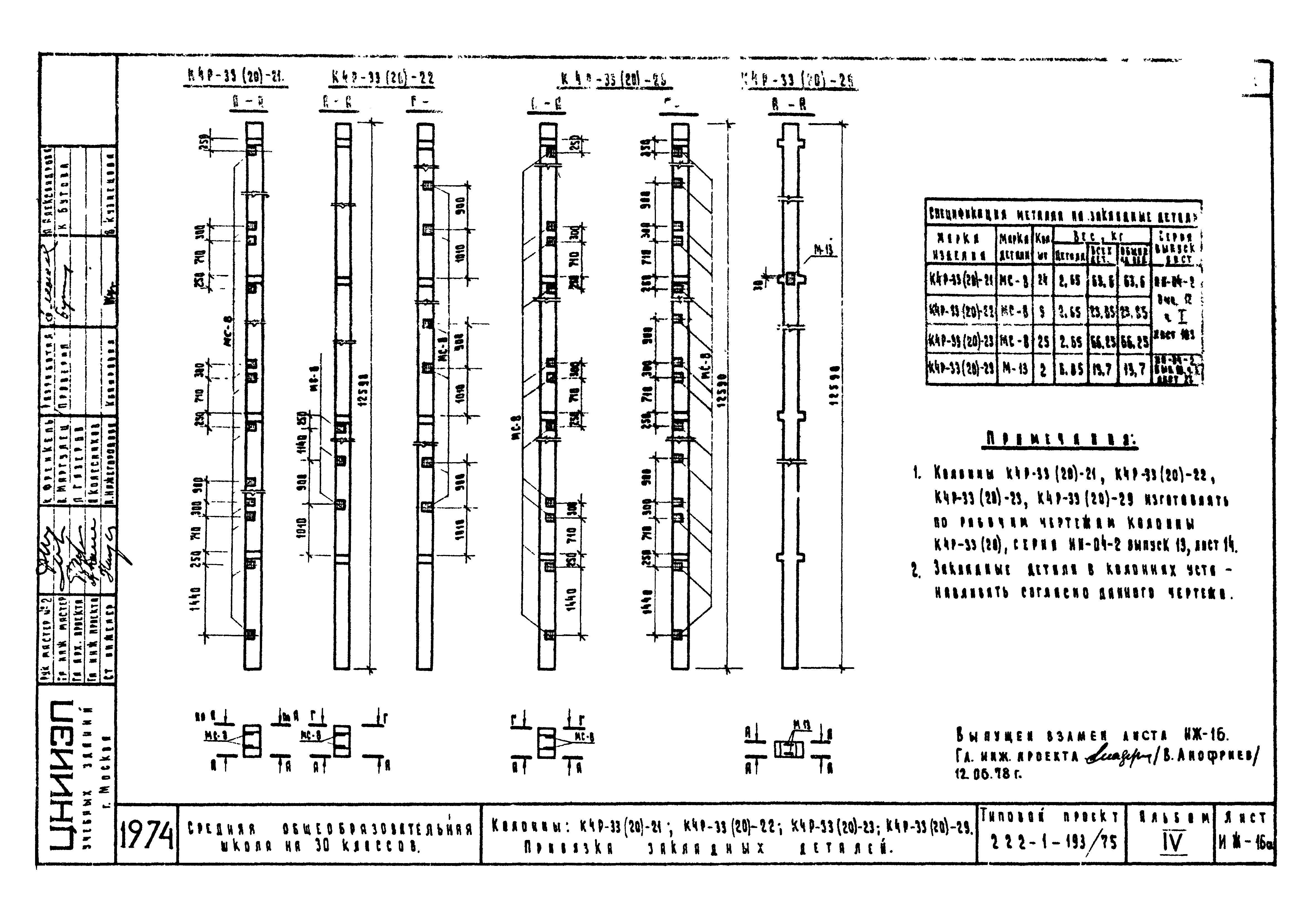 Типовой проект 222-1-193/75