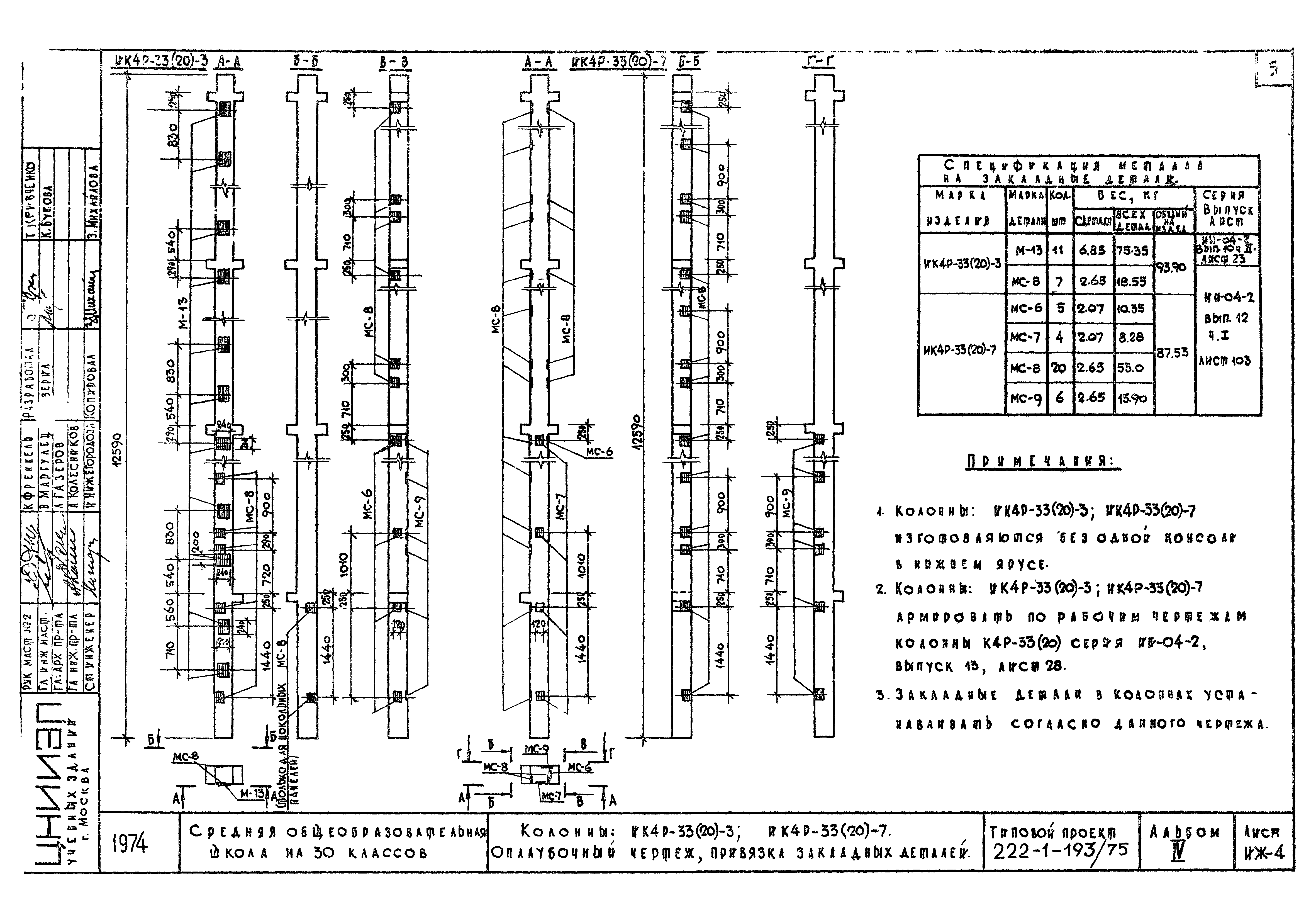 Типовой проект 222-1-193/75