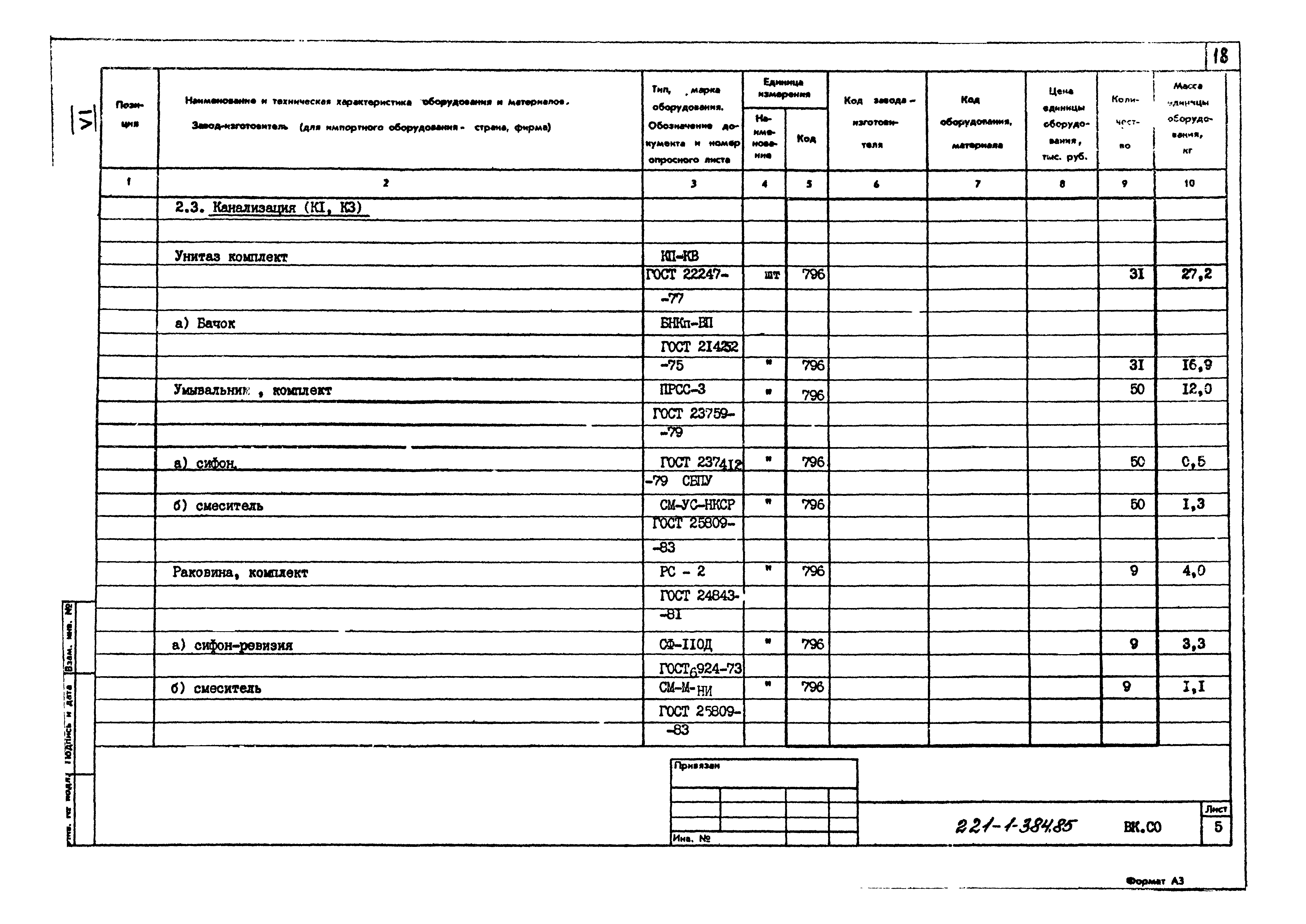 Типовой проект 221-1-384.85