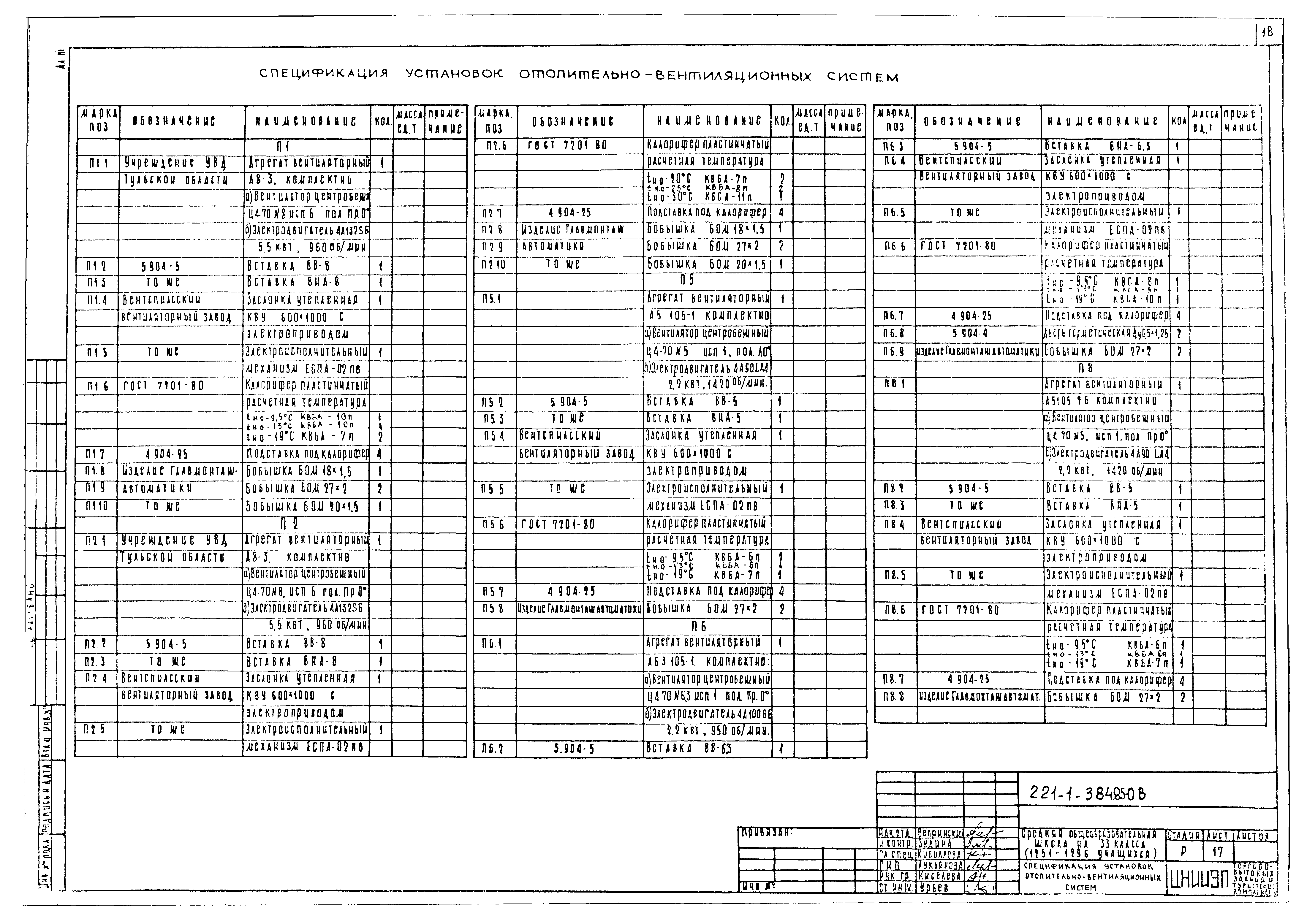 Типовой проект 221-1-384.85