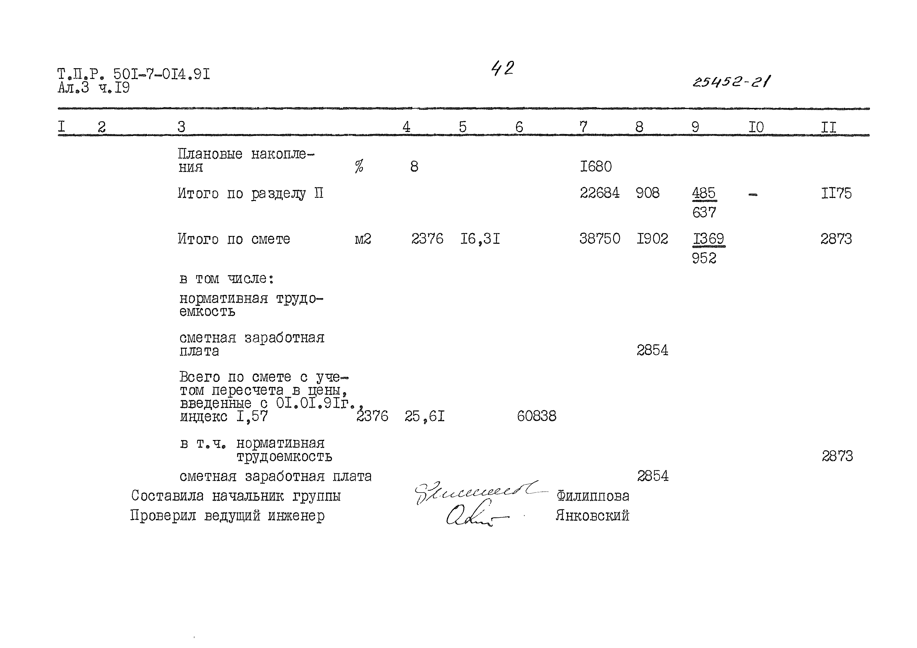 Типовые проектные решения 501-7-014.91