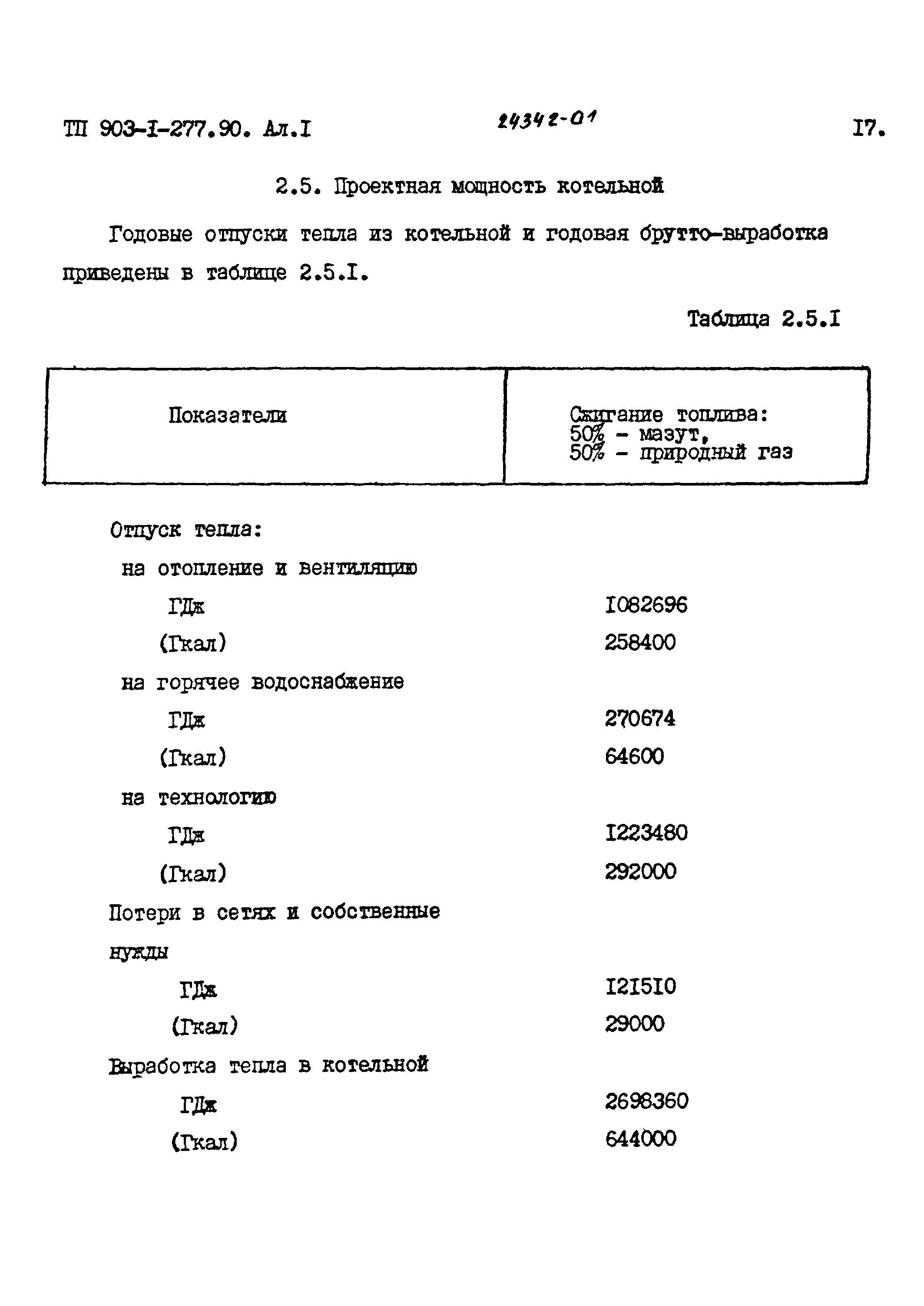 Типовой проект 903-1-277.90