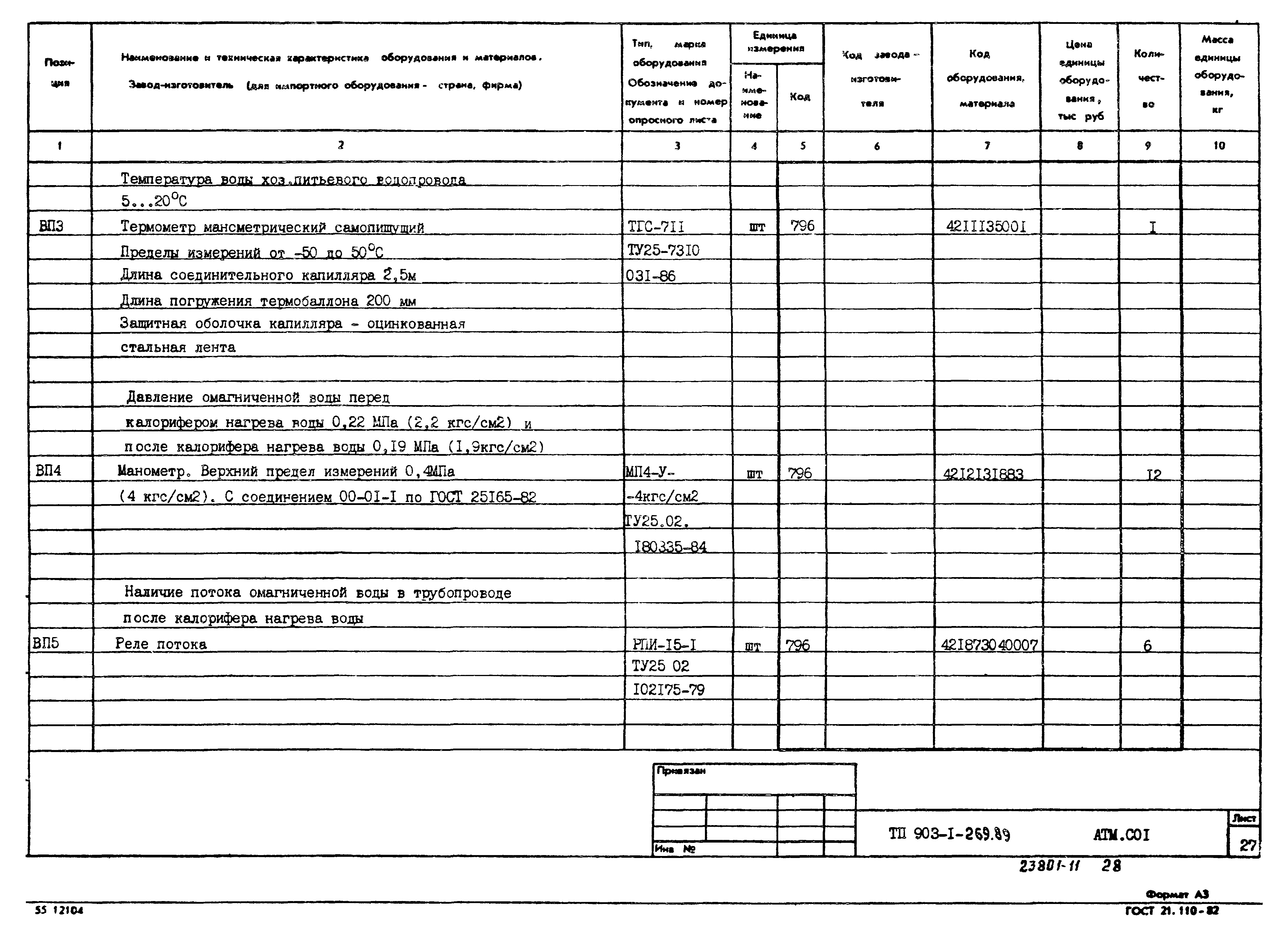 Типовой проект 903-1-269.89