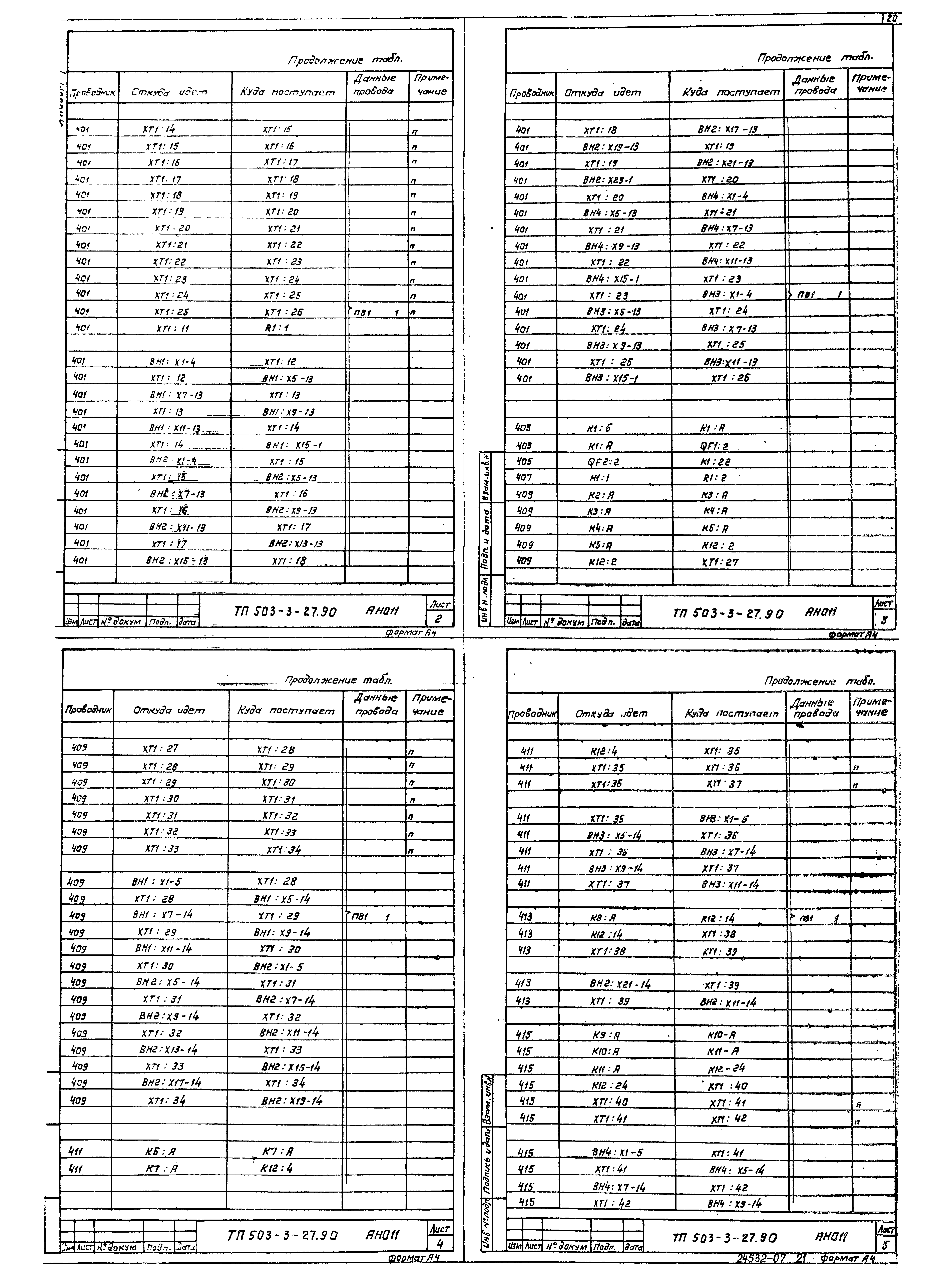 Типовой проект 503-3-27.90