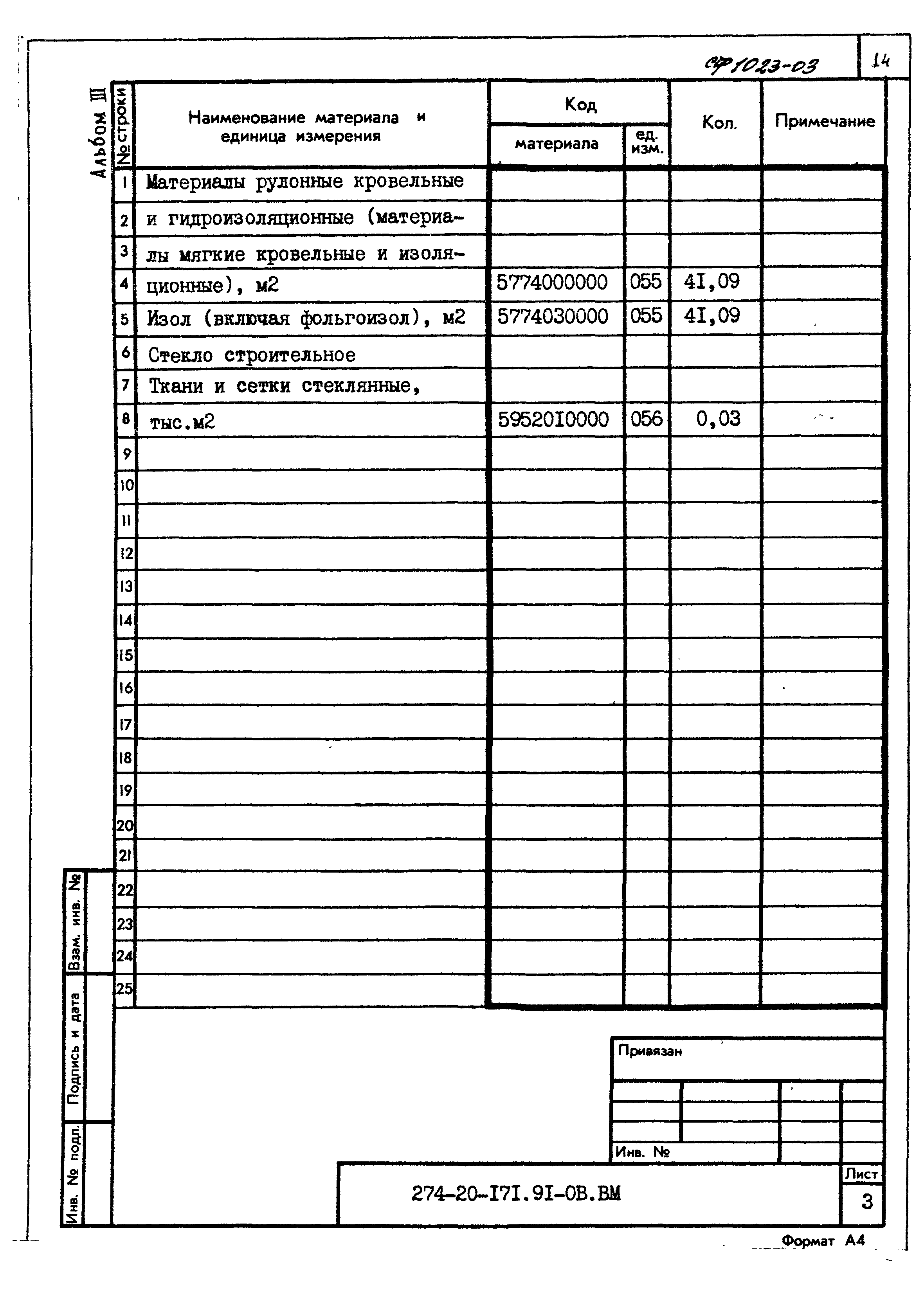 Типовой проект 274-20-171.91