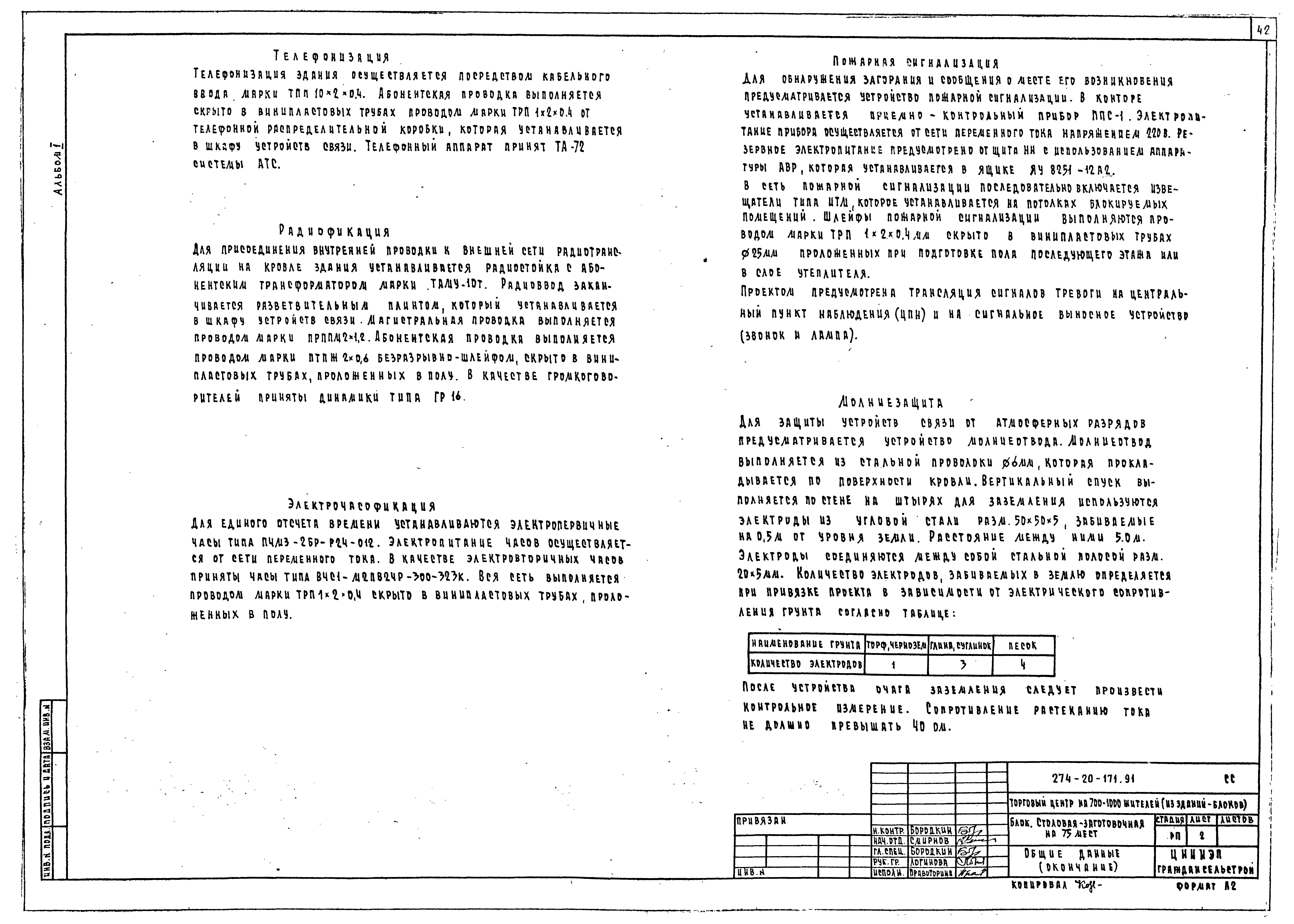 Типовой проект 274-20-171.91