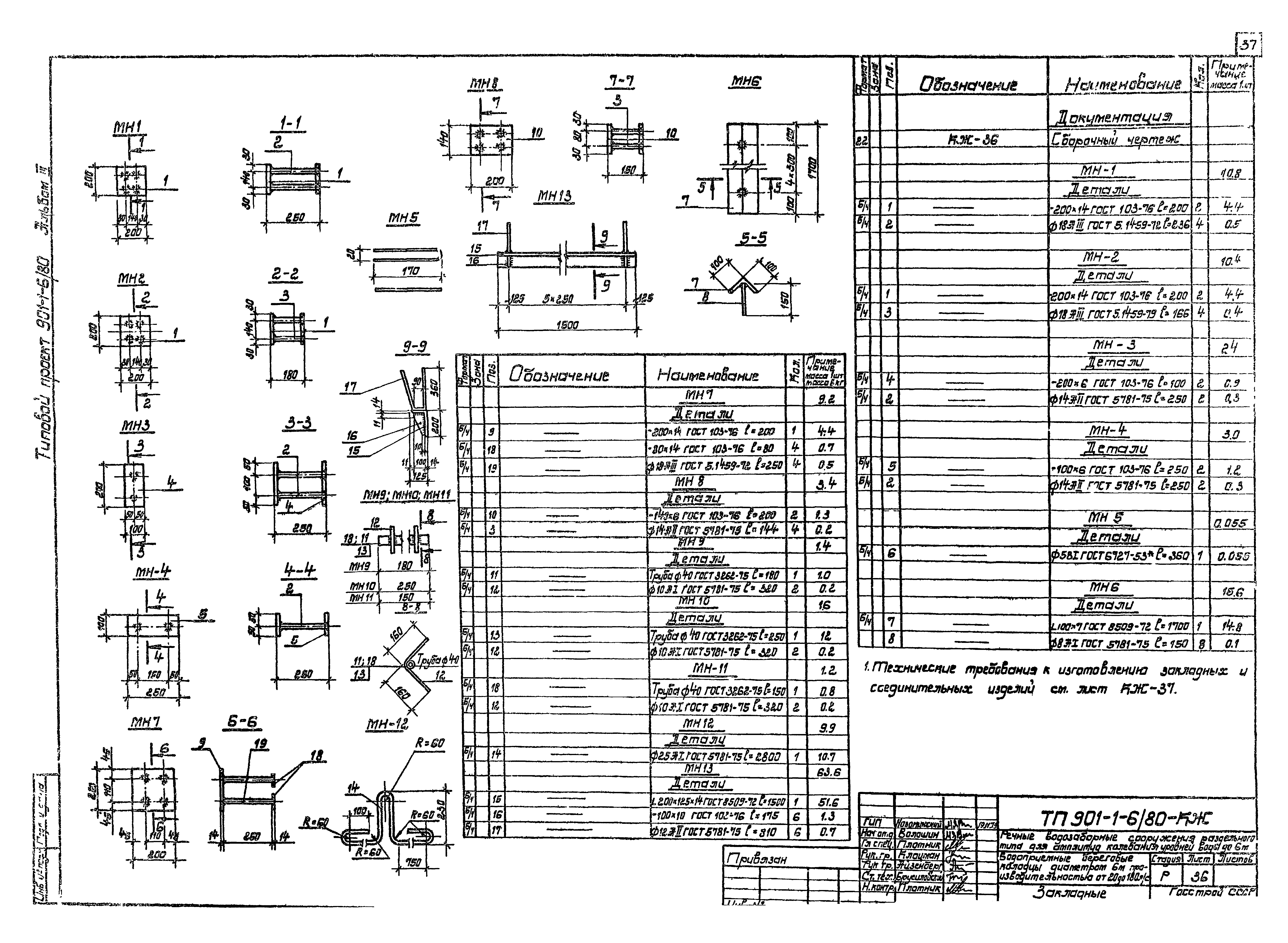 Типовой проект 901-1-6/80