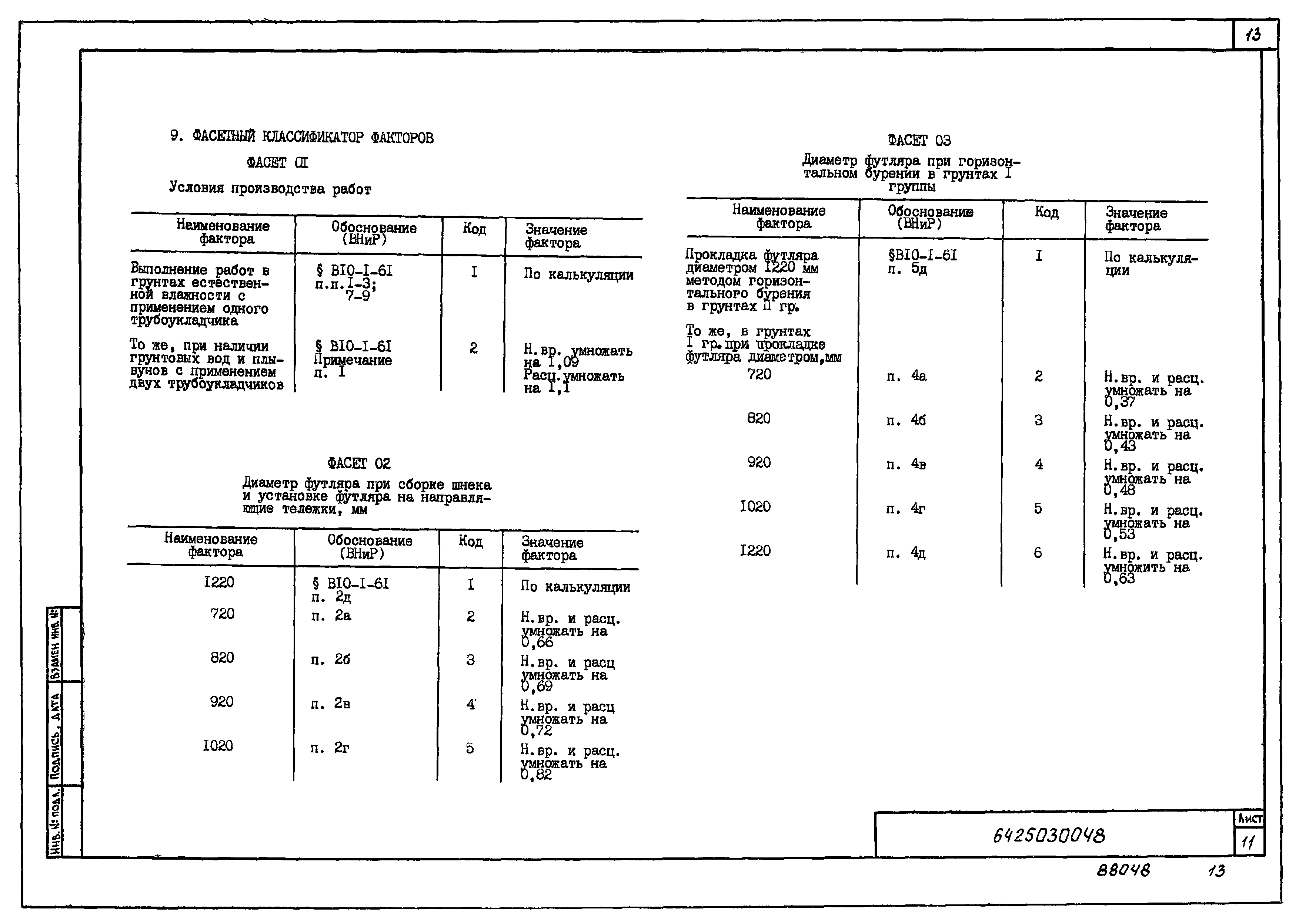 Технологическая карта 6425030048/88048