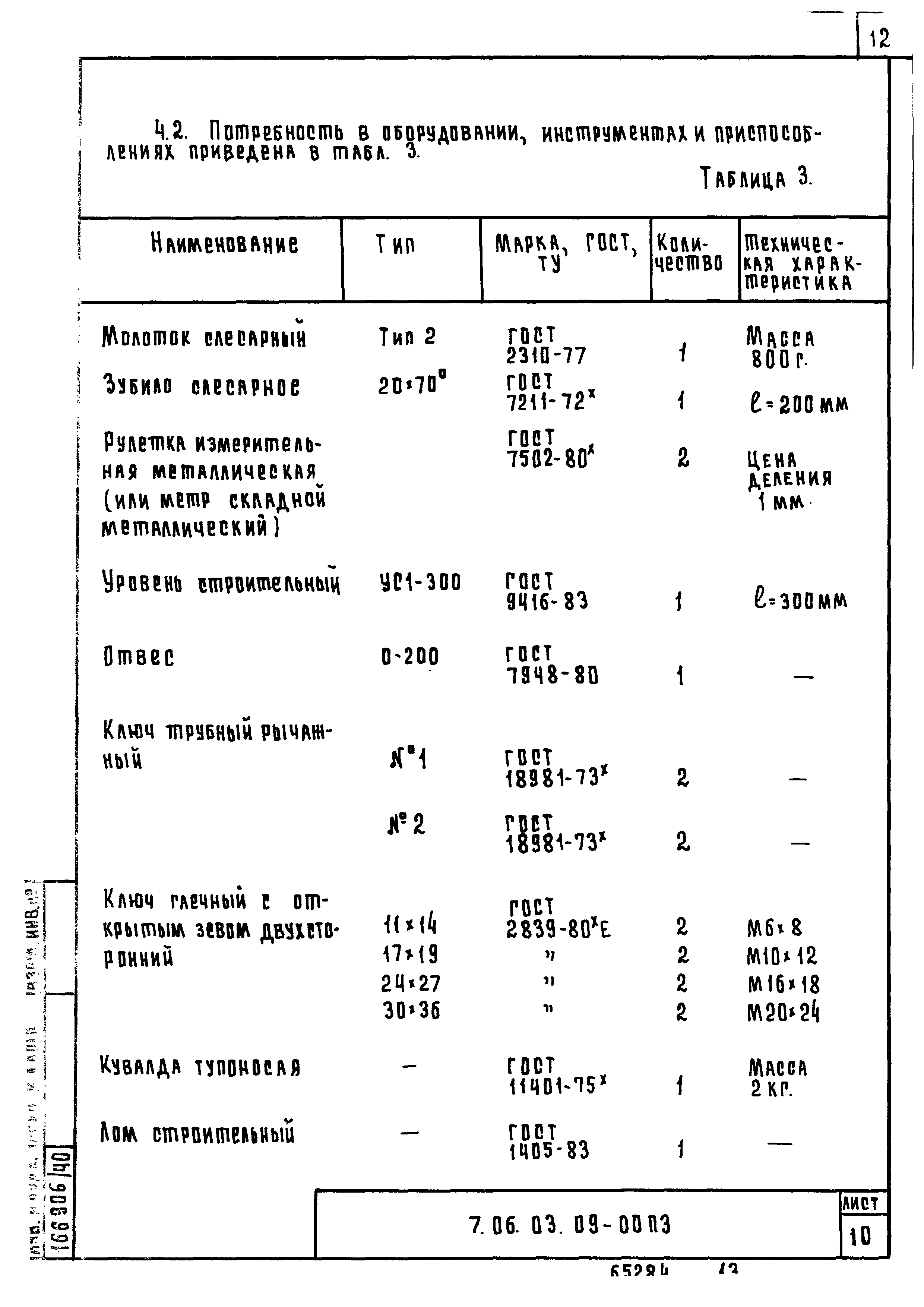 ТТК 7.06.03.09