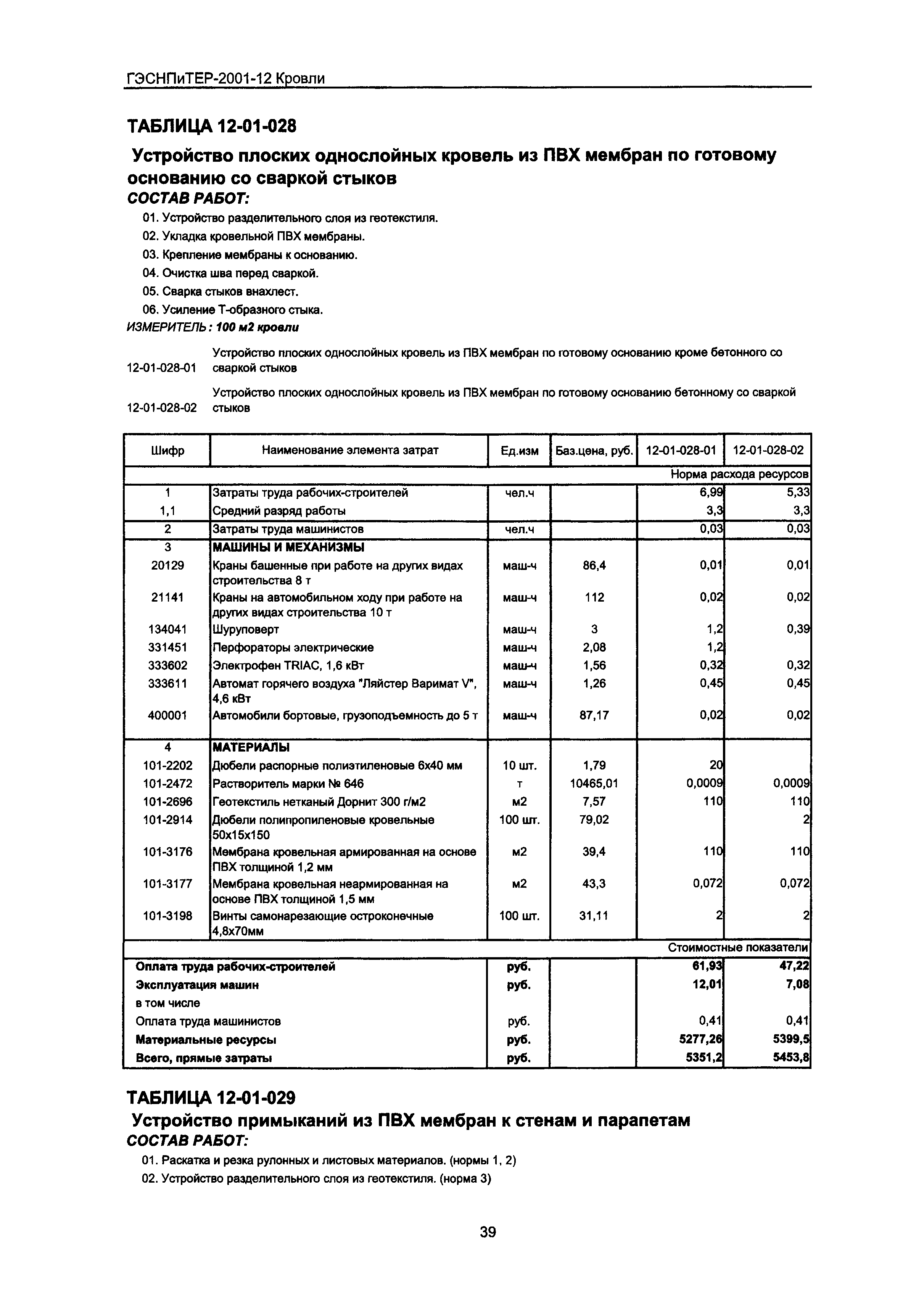 ГЭСНПиТЕР 2001-12 Московской области