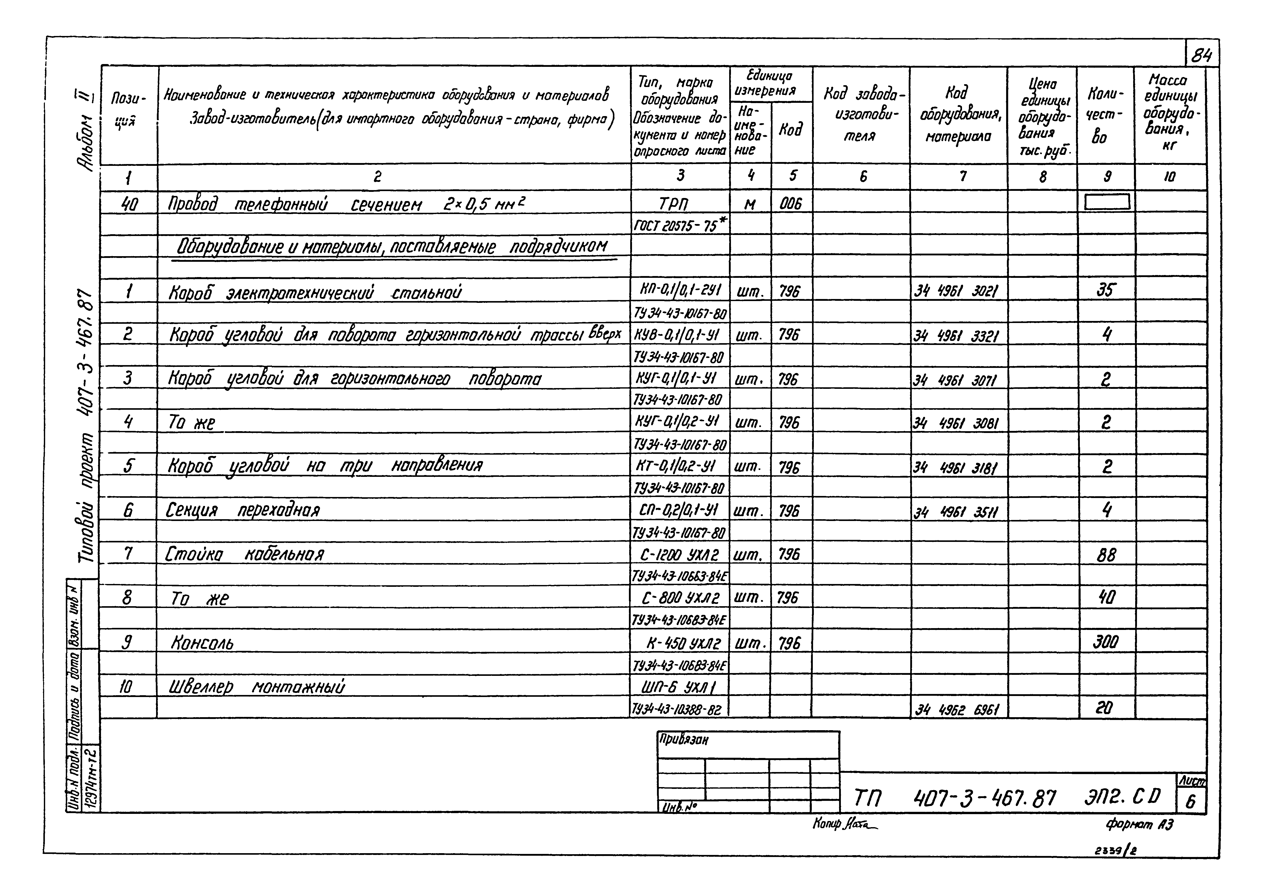 Типовой проект 407-3-467.87