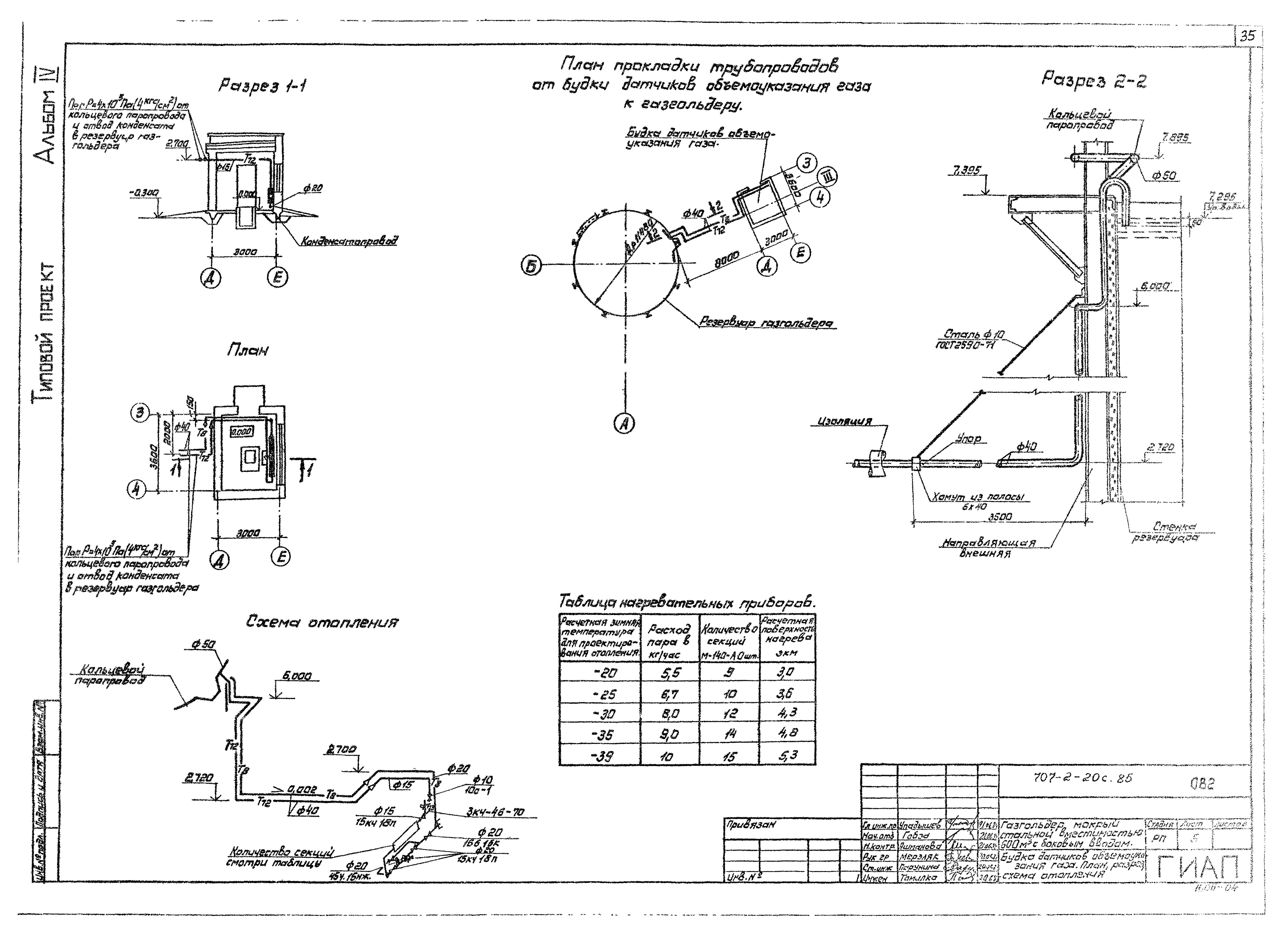 Типовой проект 707-2-20с.85