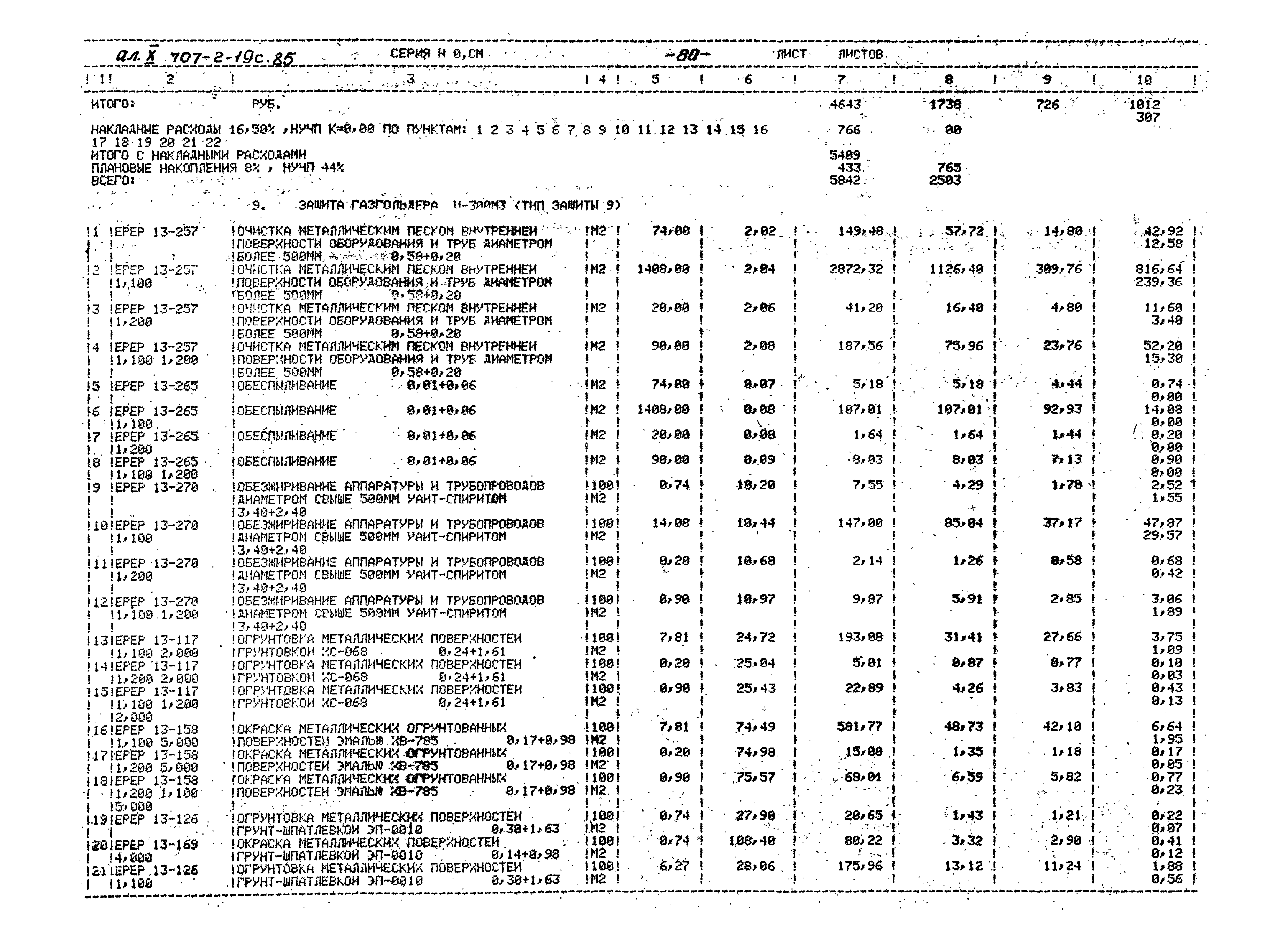 Типовой проект 707-2-19с.85