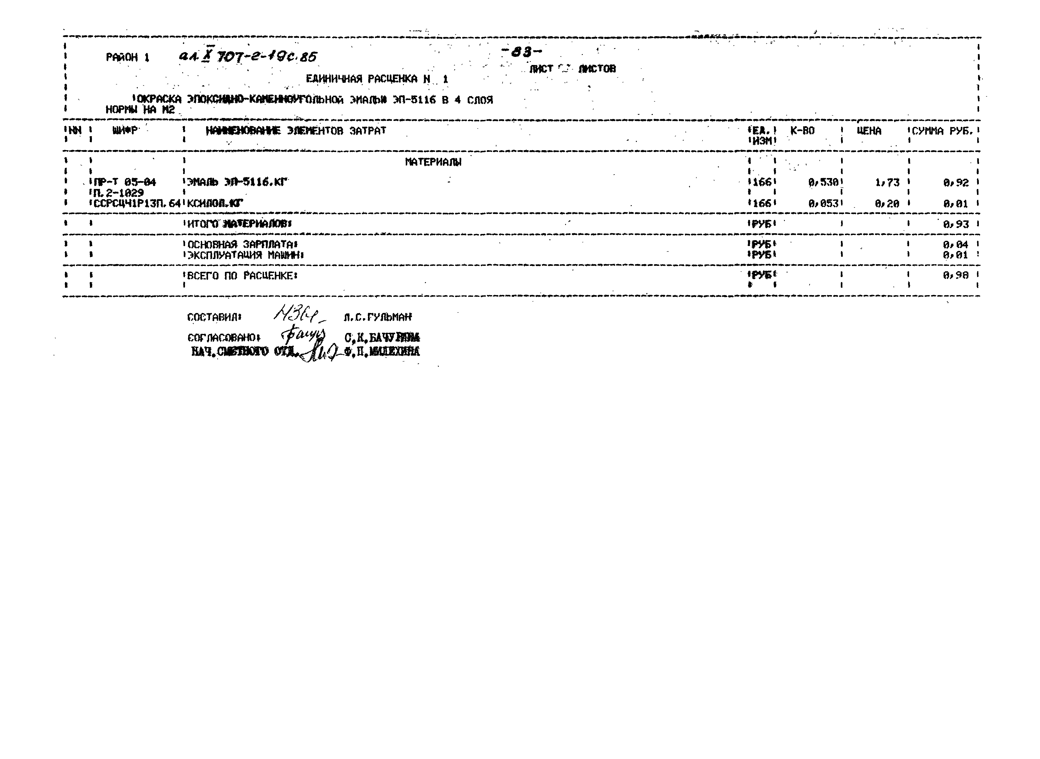 Типовой проект 707-2-19с.85