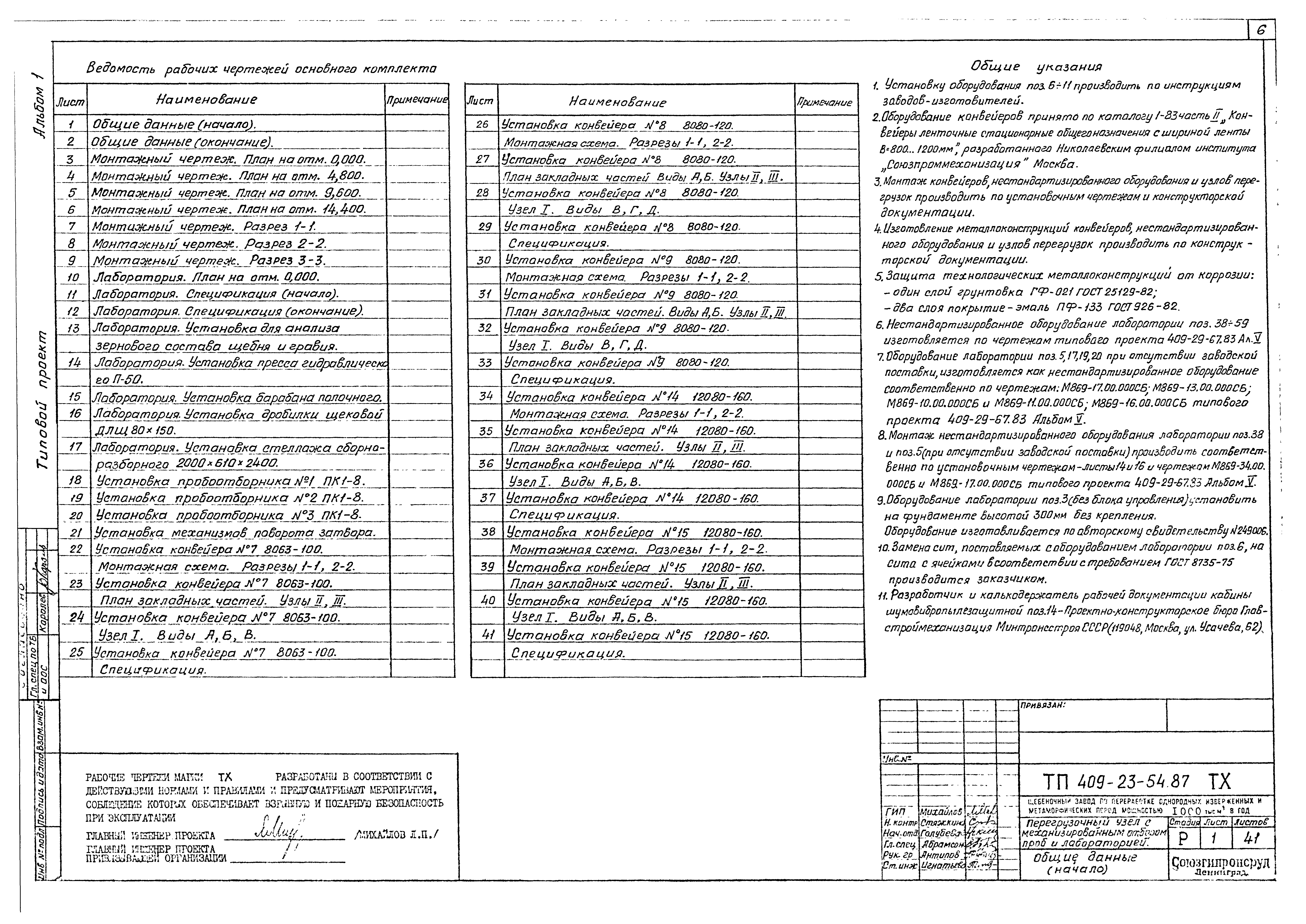 Типовой проект 409-23-54.87