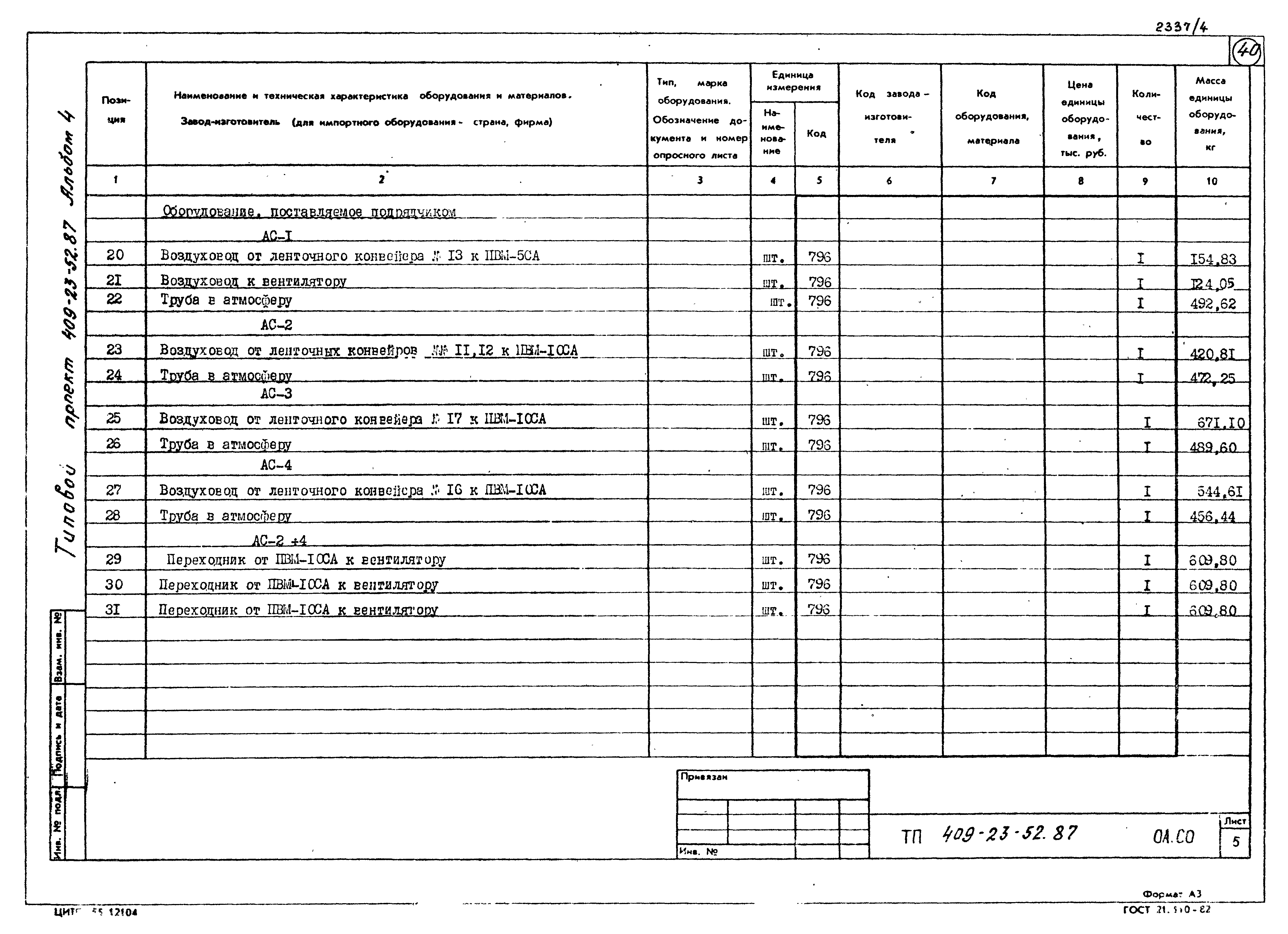 Типовой проект 409-23-52.87