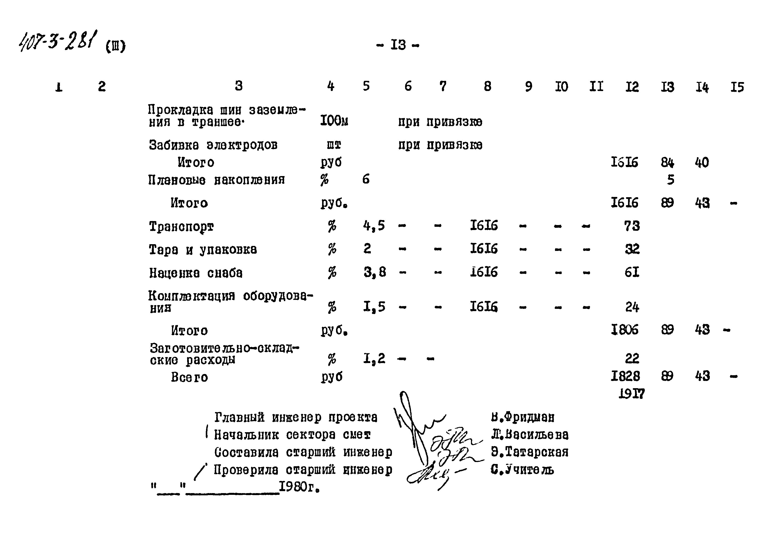 Типовой проект 407-3-281