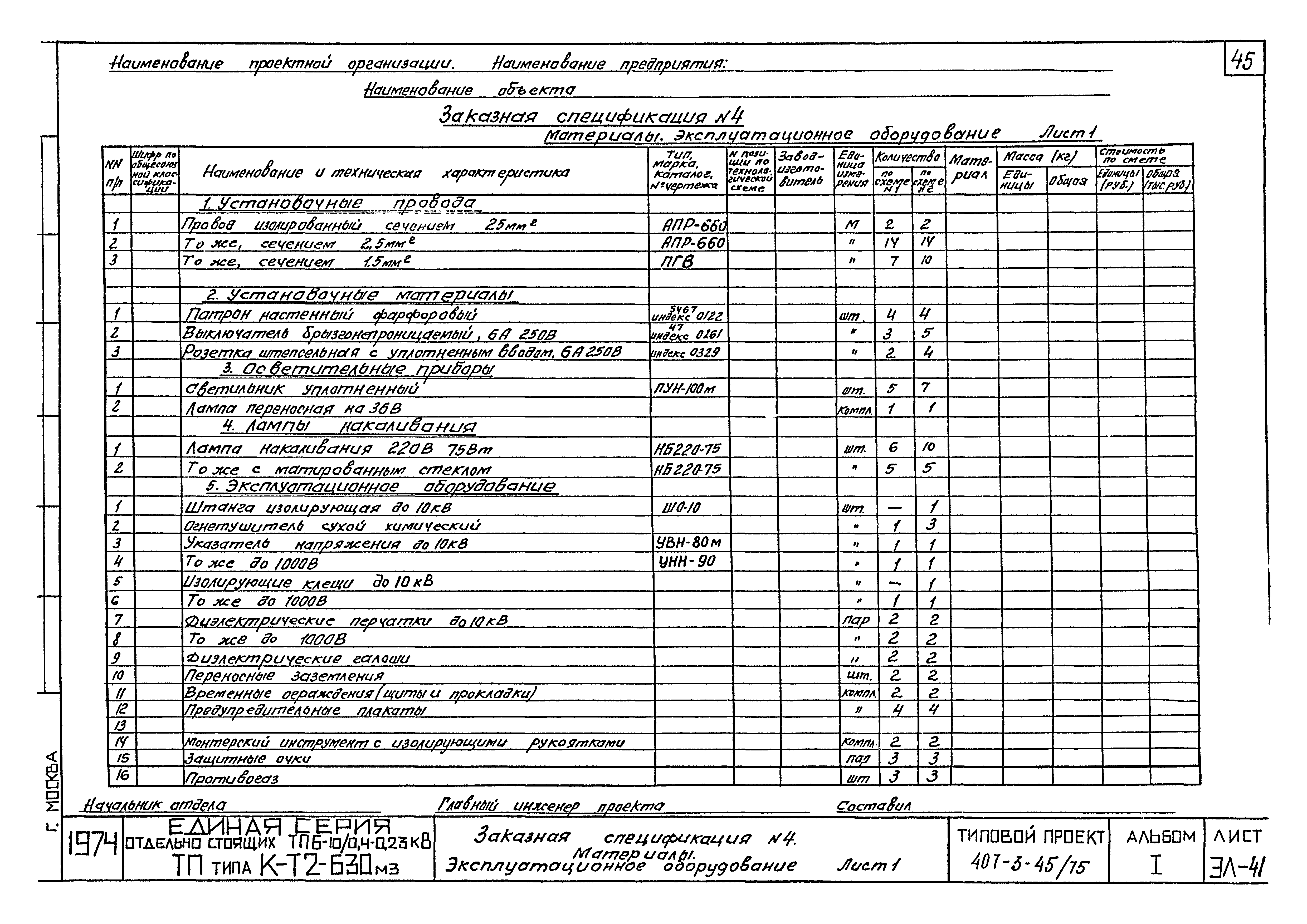 Типовой проект 407-3-45/75