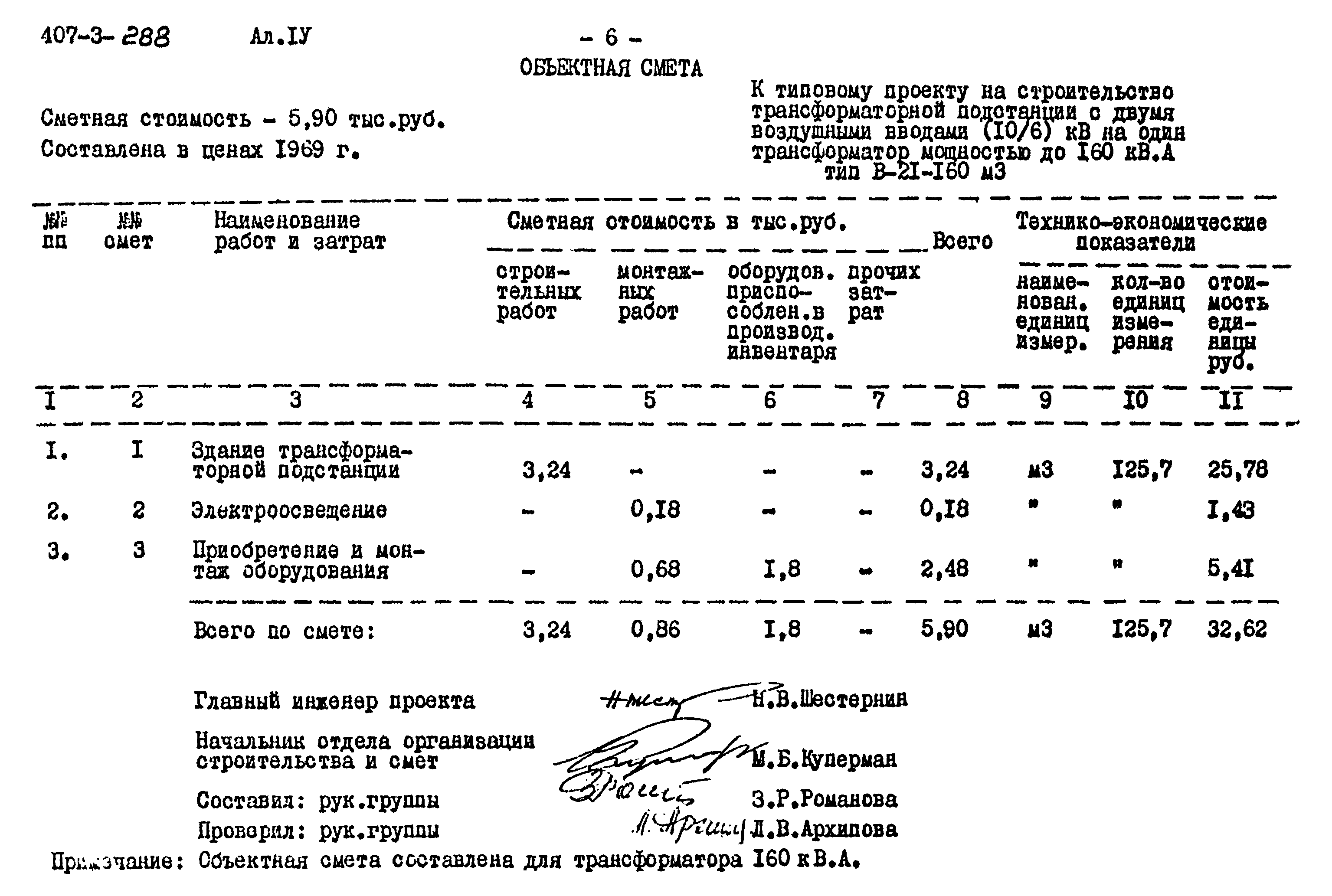 Типовой проект 407-3-288