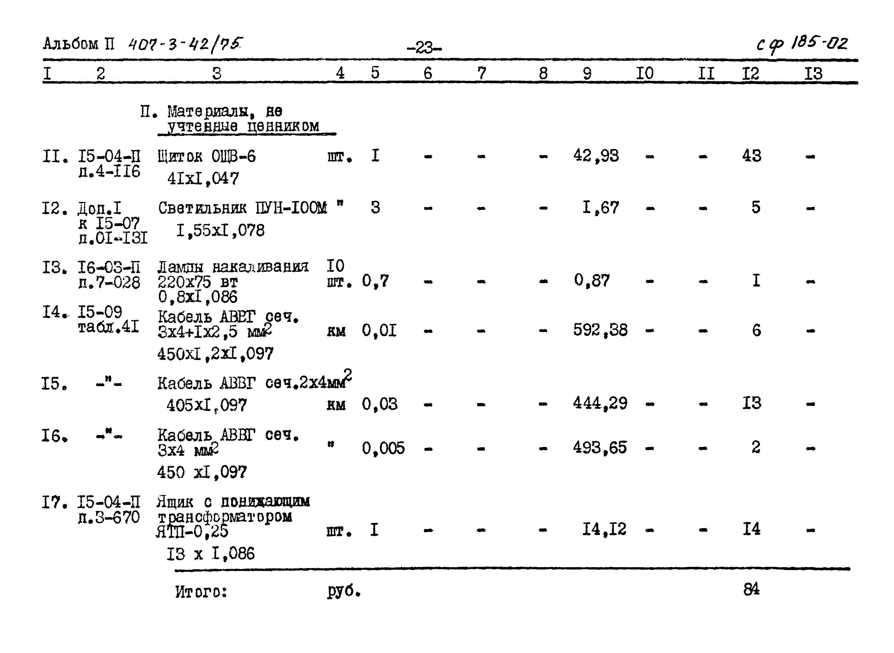 Типовой проект 407-3-42/75