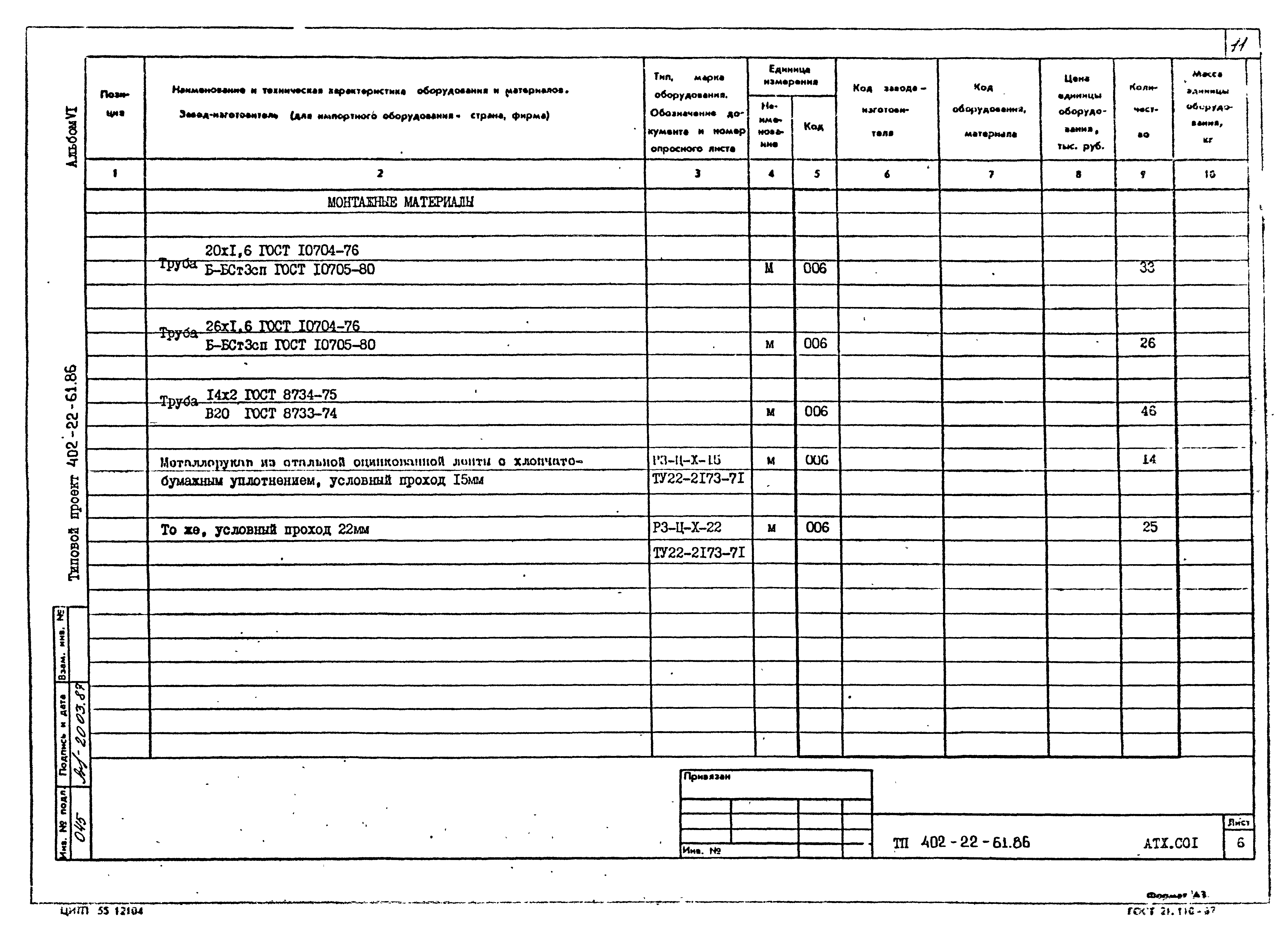 Типовой проект 402-22-61.86