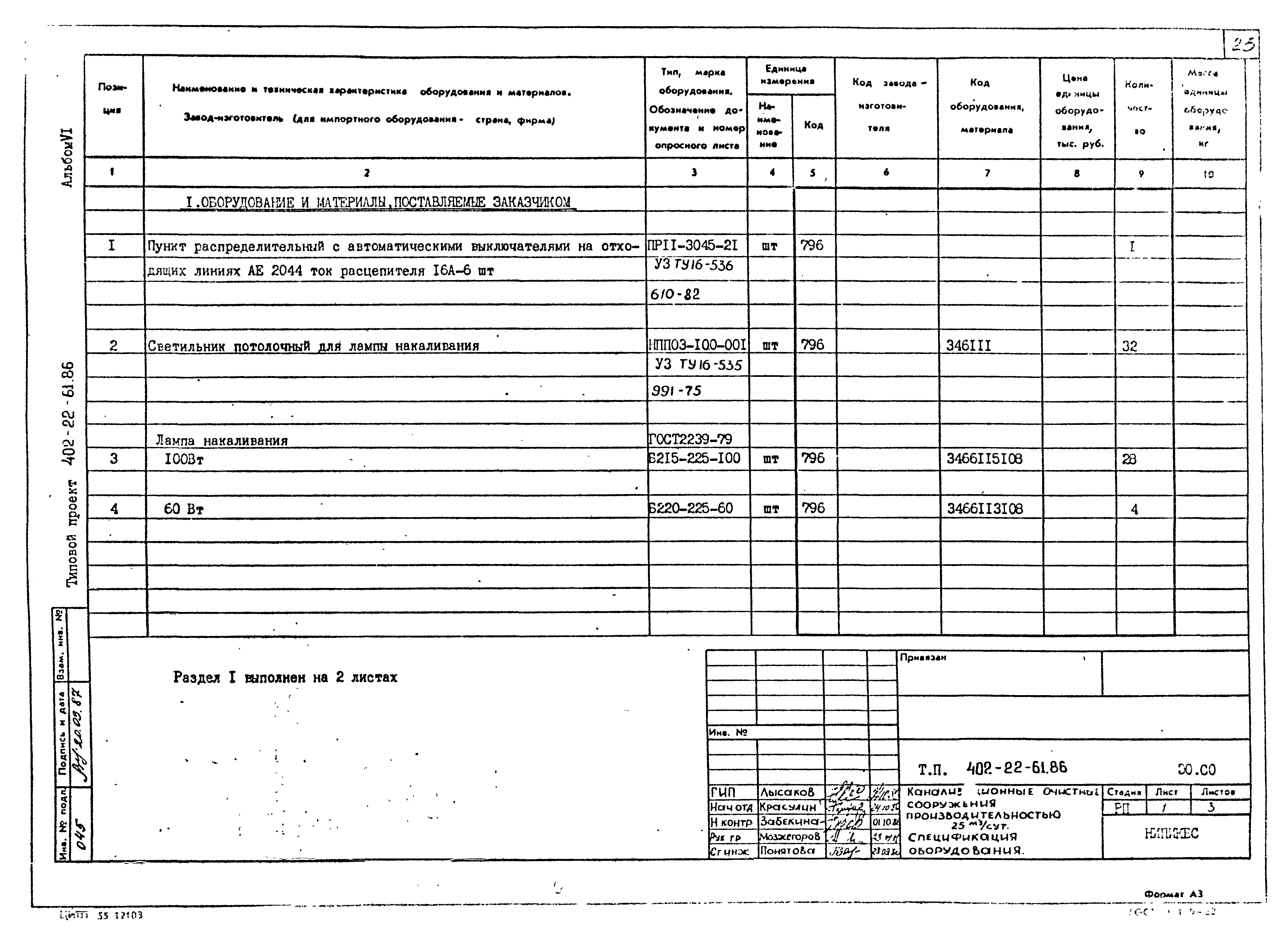 Типовой проект 402-22-61.86