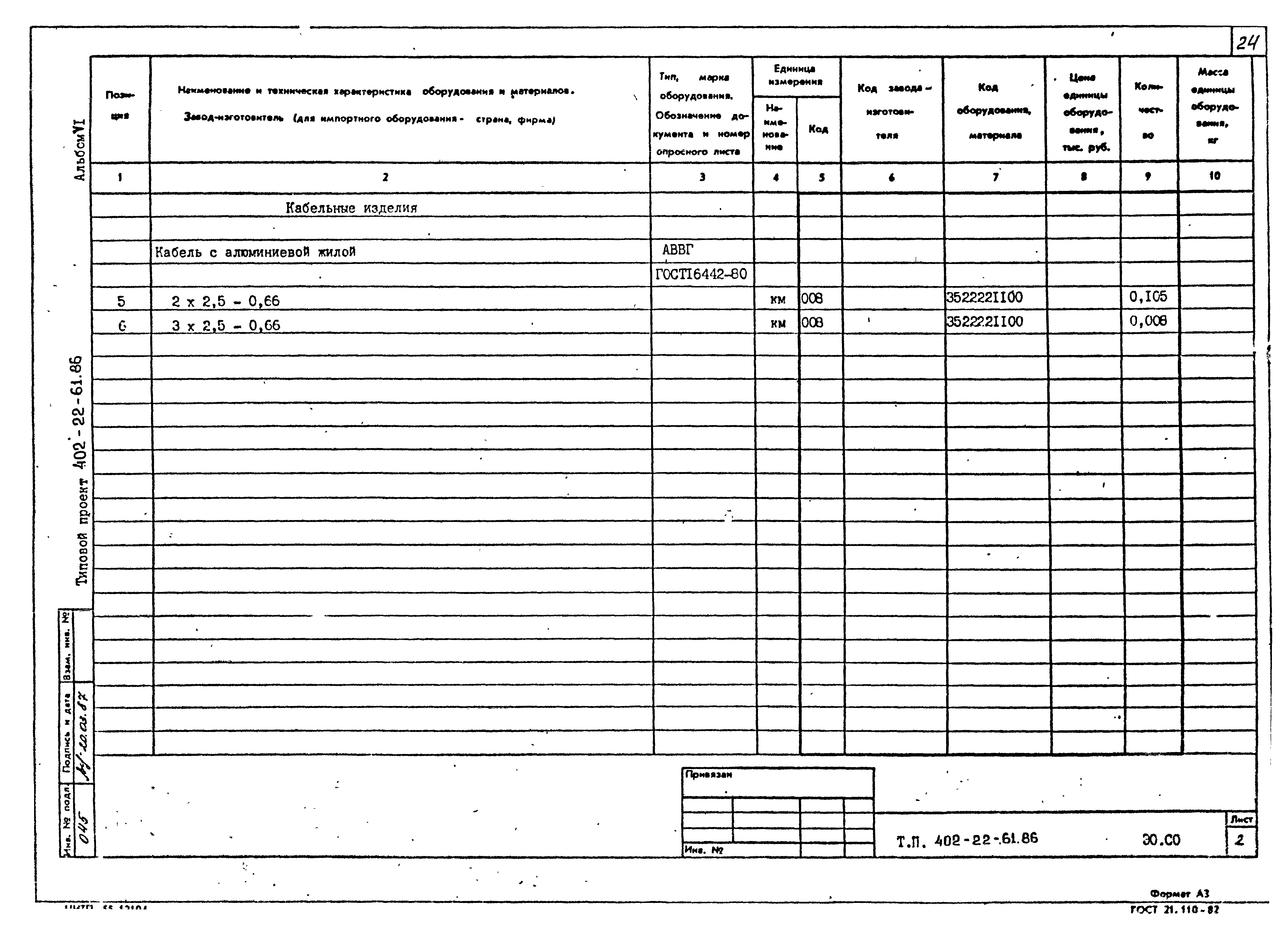 Типовой проект 402-22-61.86