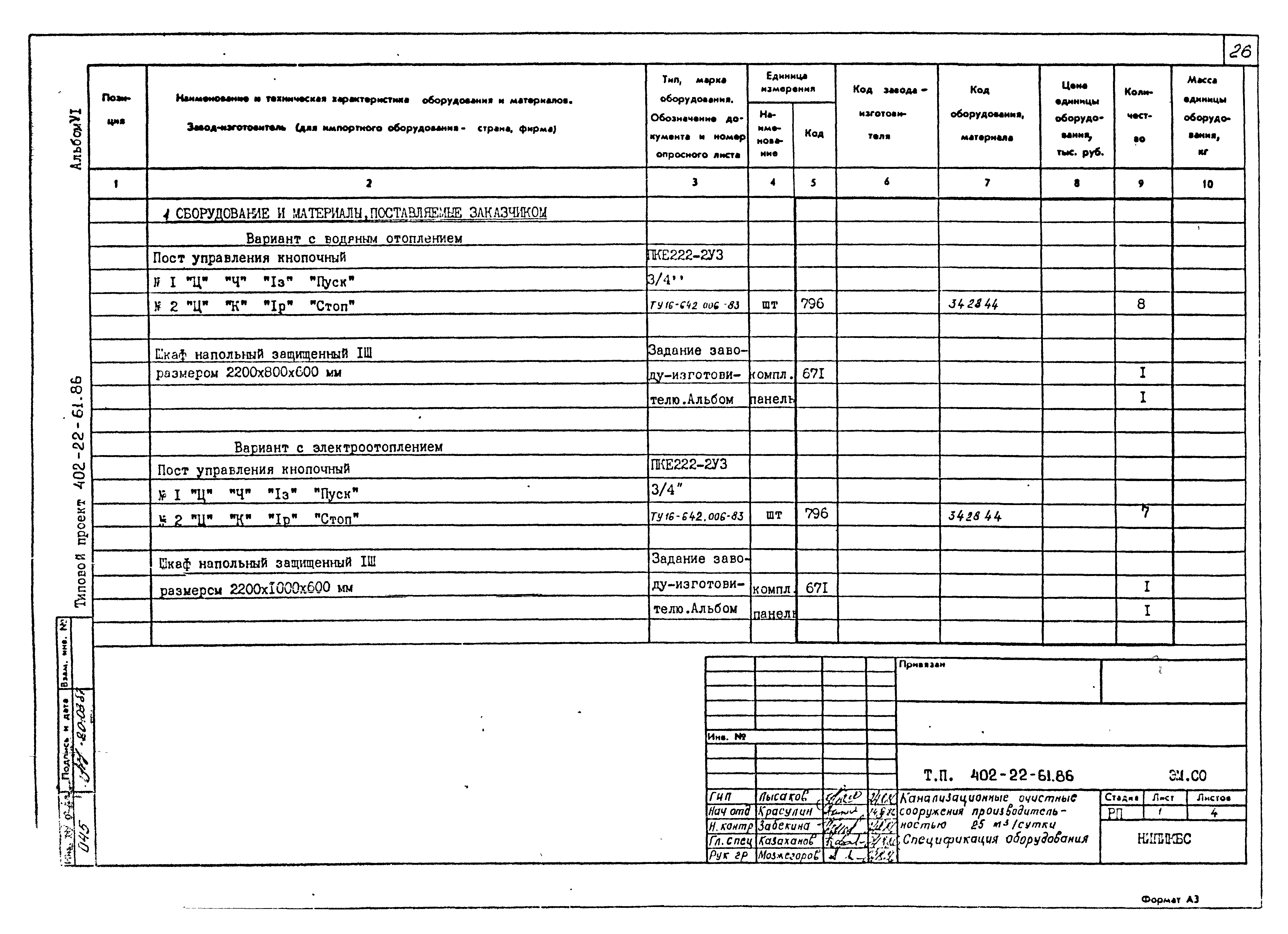 Типовой проект 402-22-61.86