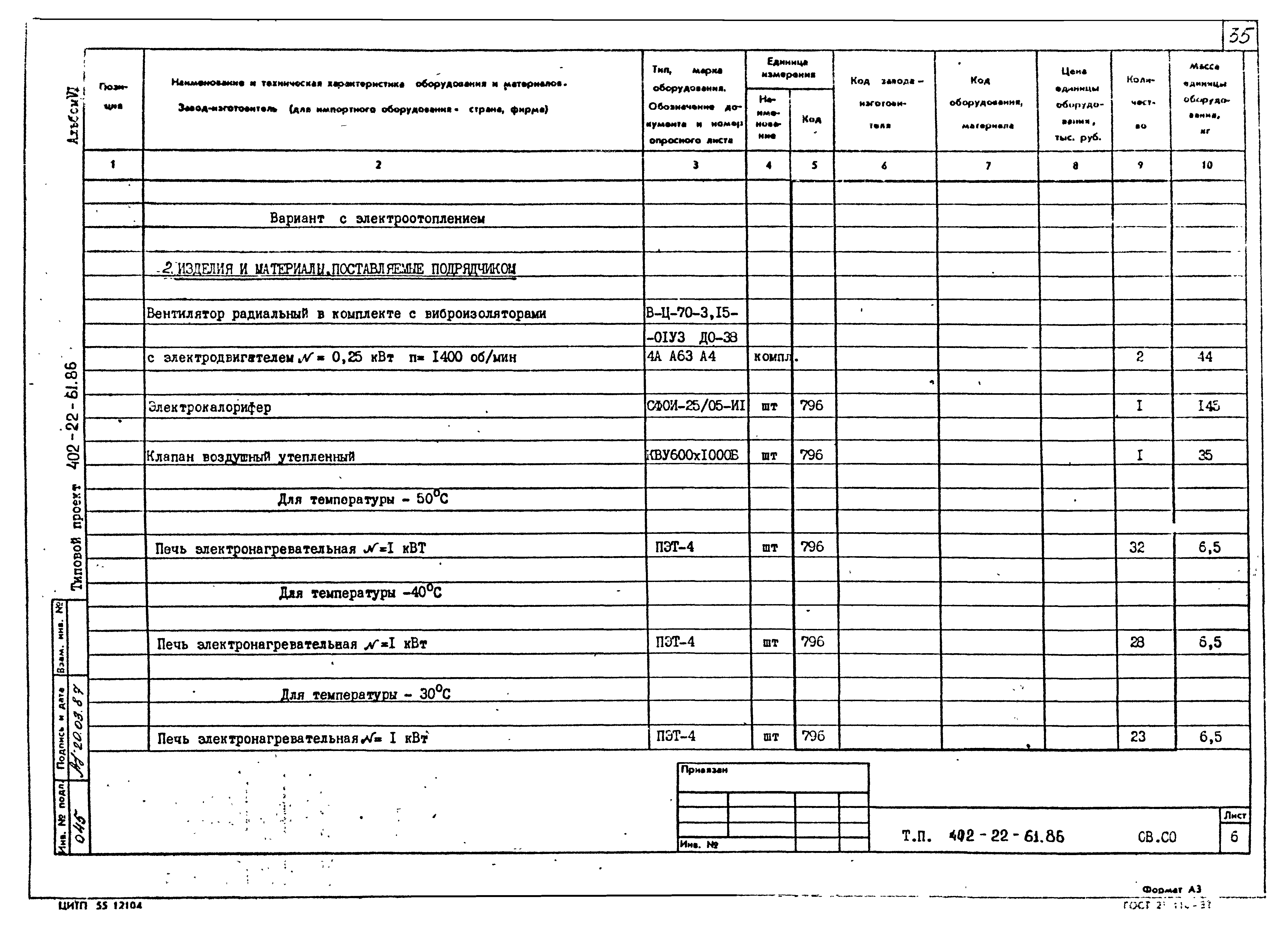 Типовой проект 402-22-61.86