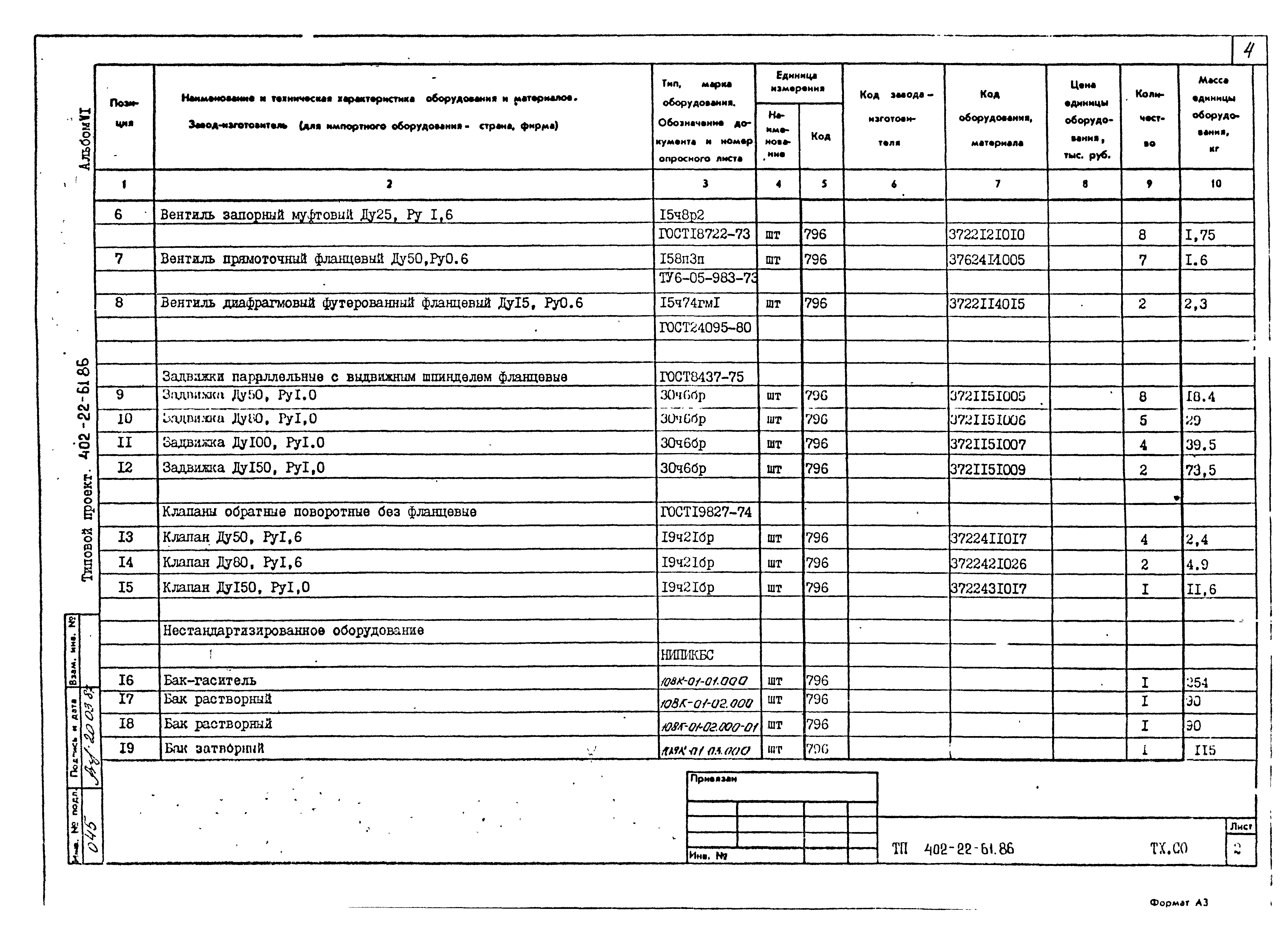 Типовой проект 402-22-61.86