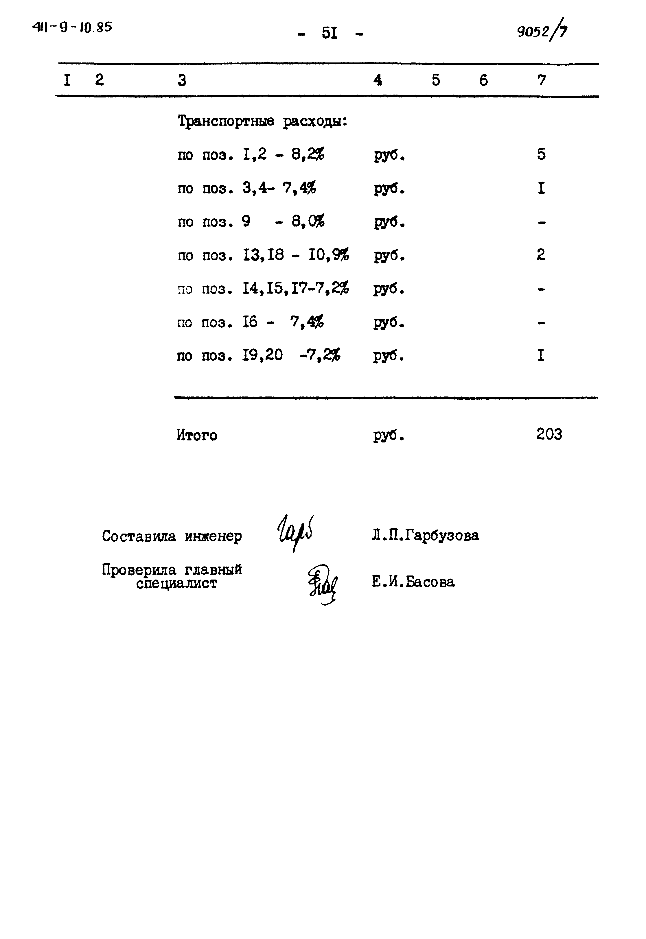 Типовой проект 411-9-10.85