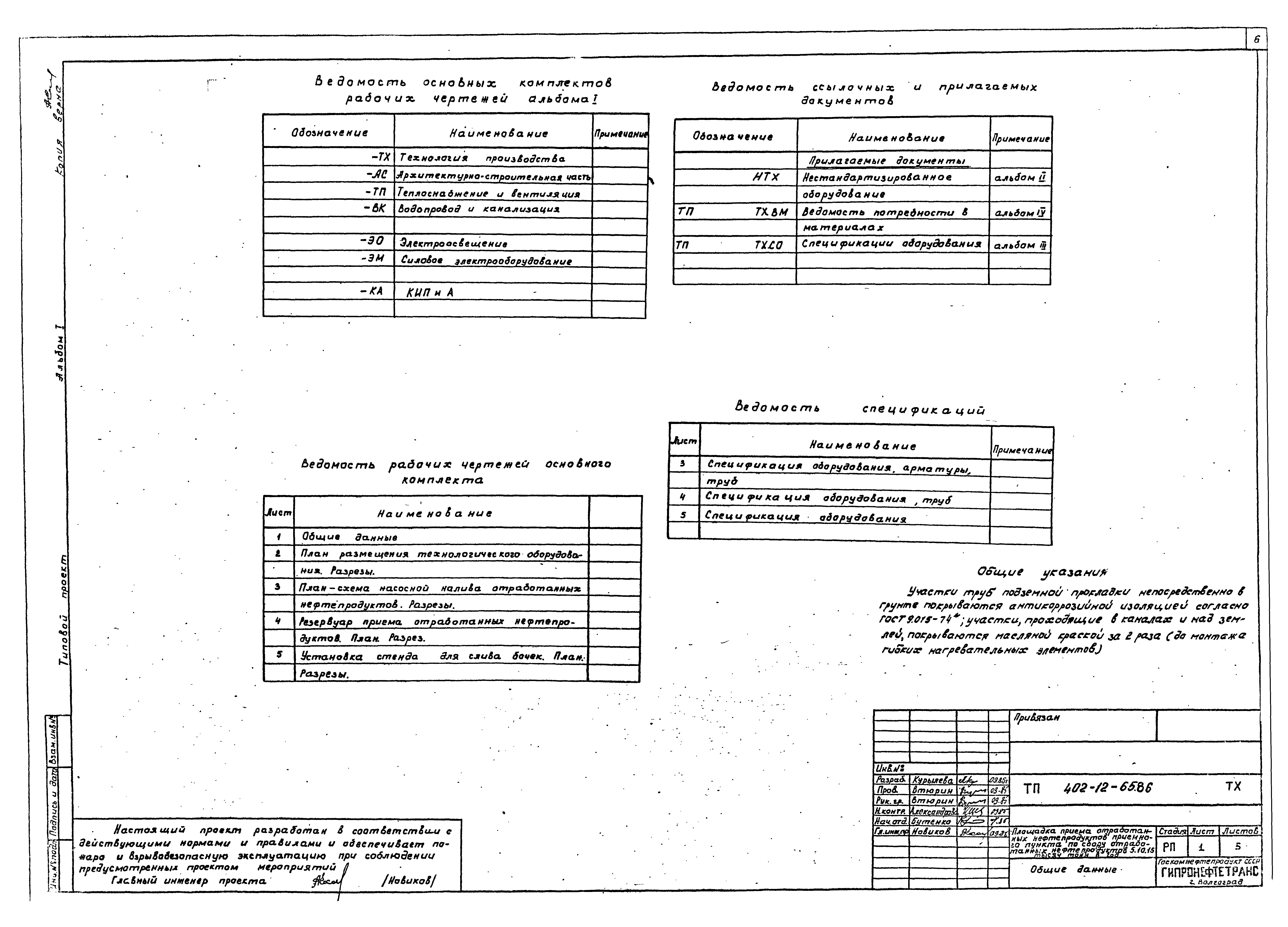 Типовой проект 402-12-65.86