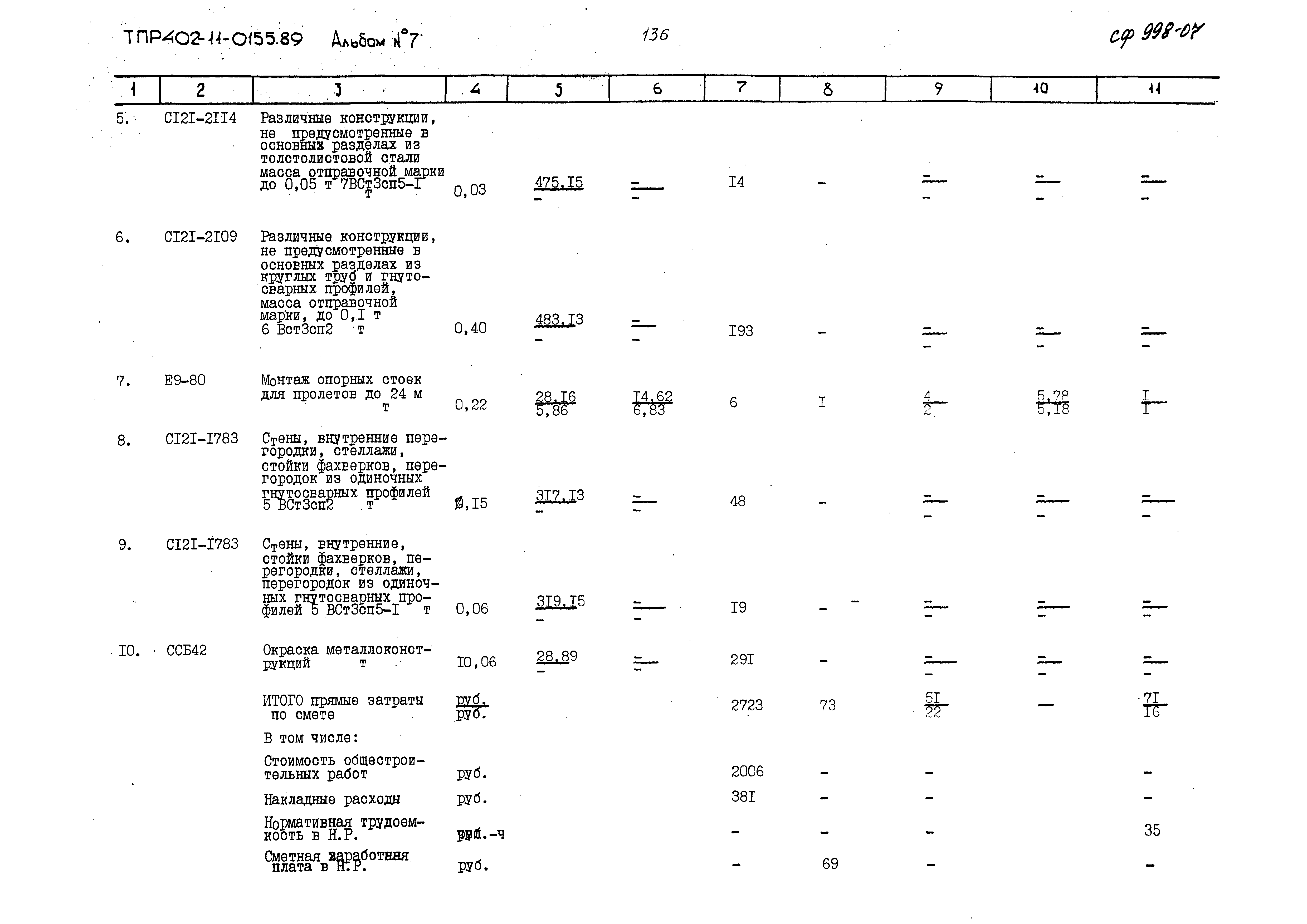 Типовые проектные решения 402-11-0155.89