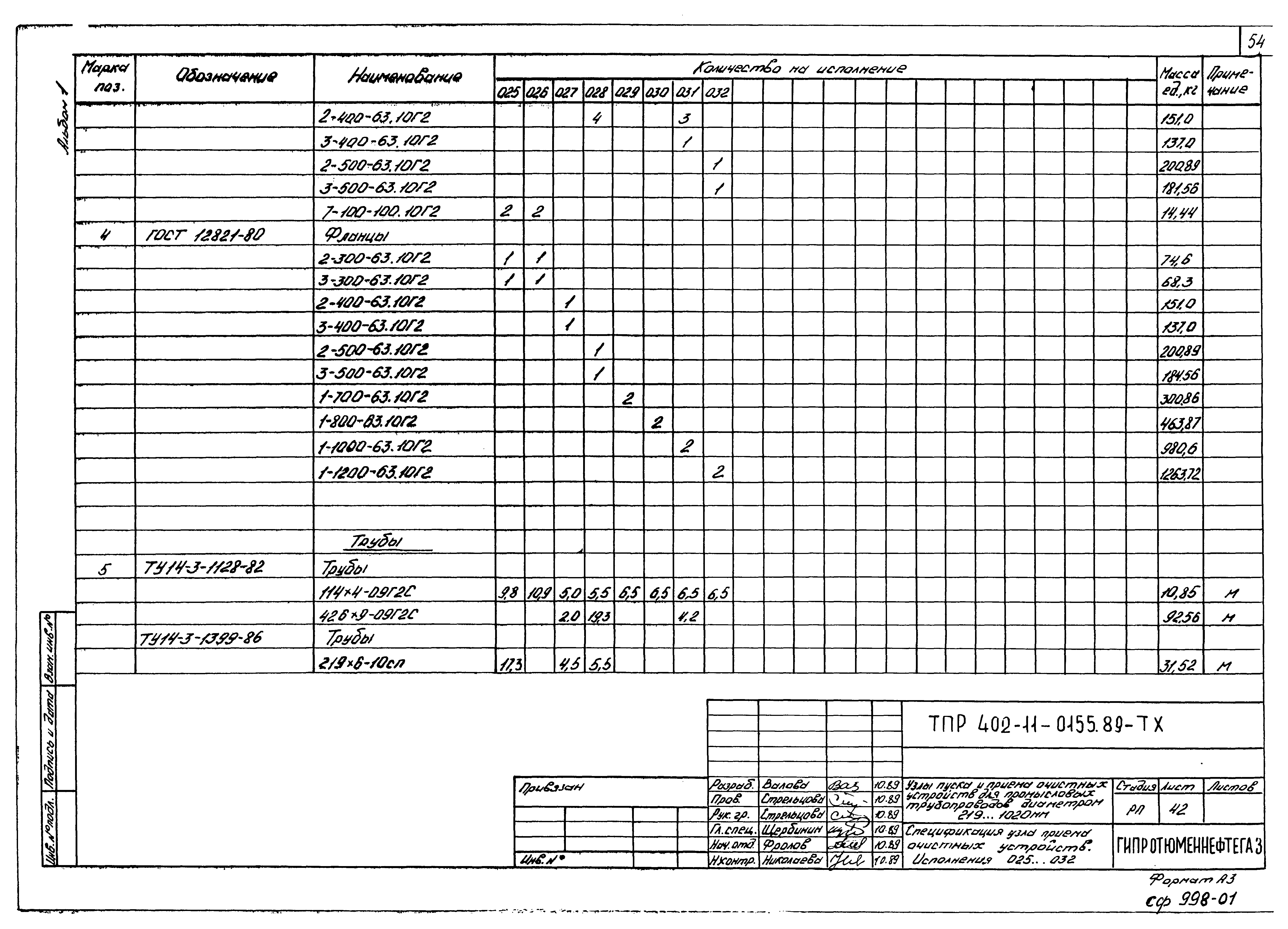 Типовые проектные решения 402-11-0155.89