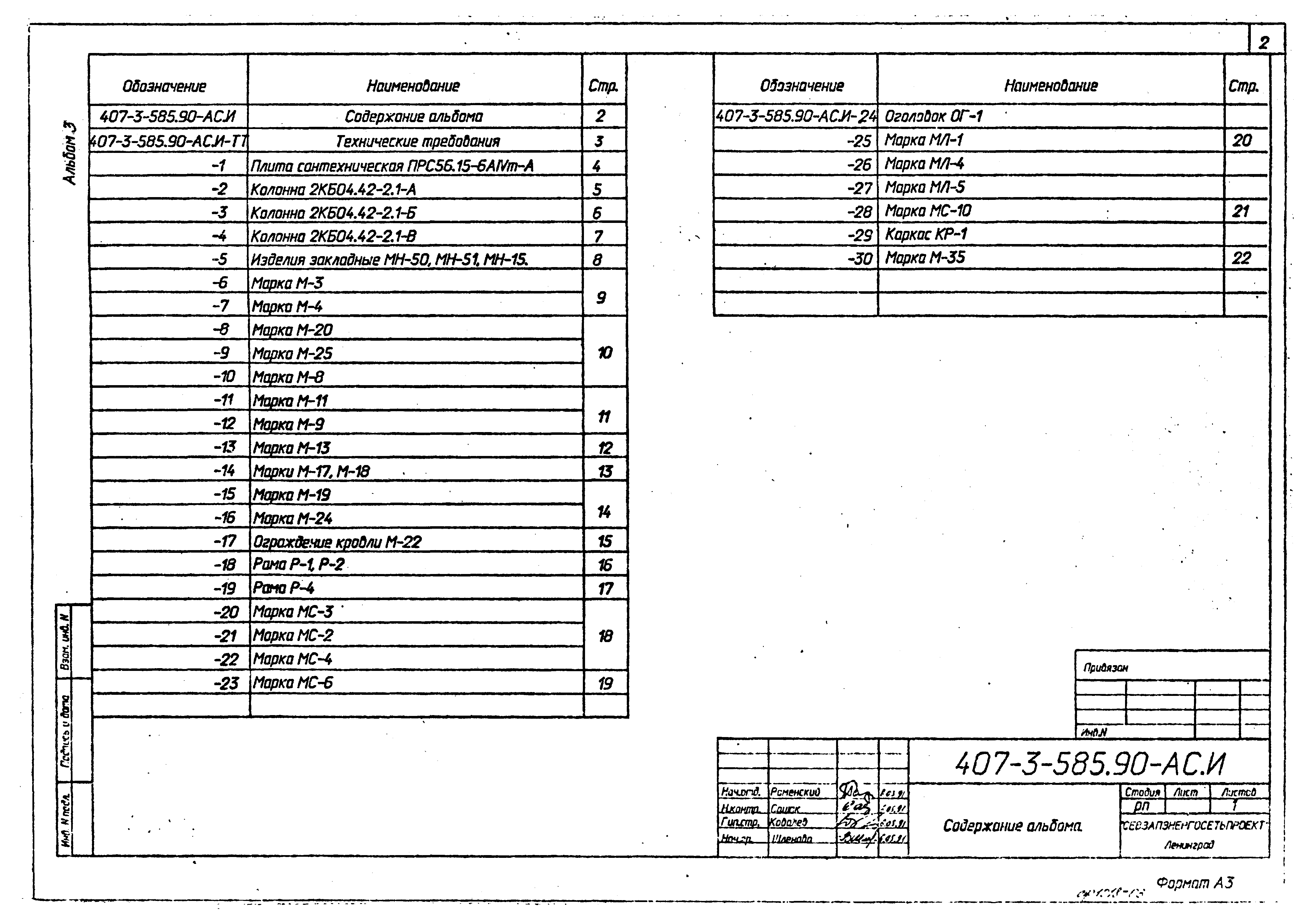 Типовой проект 407-3-587.90