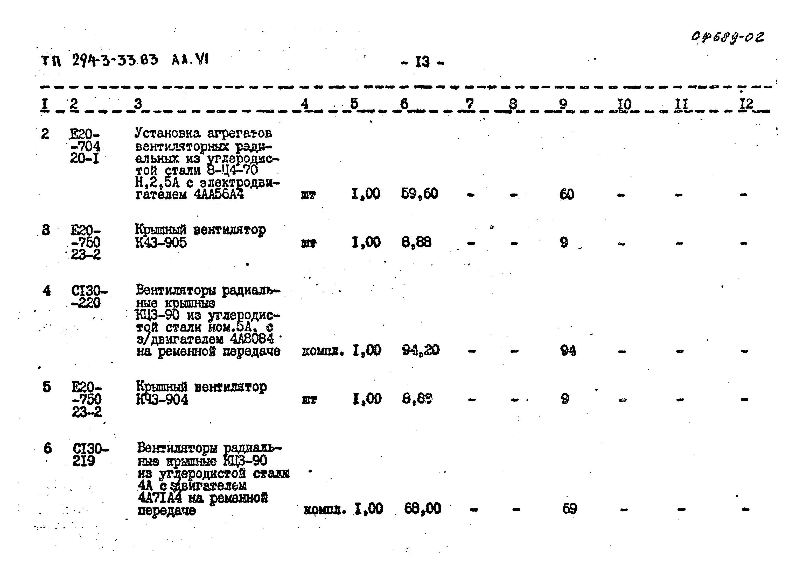 Типовой проект 294-3-33.83