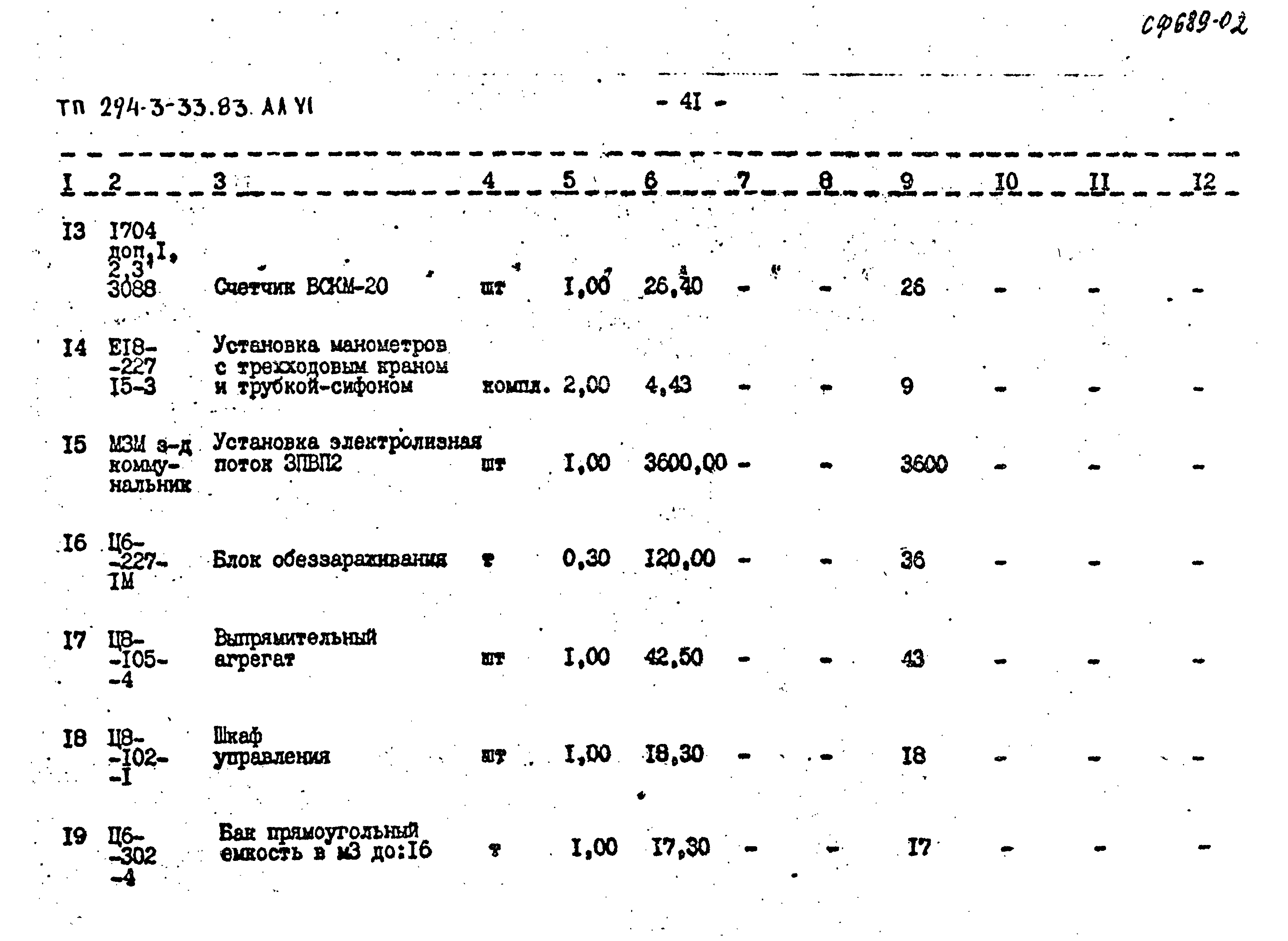 Типовой проект 294-3-33.83