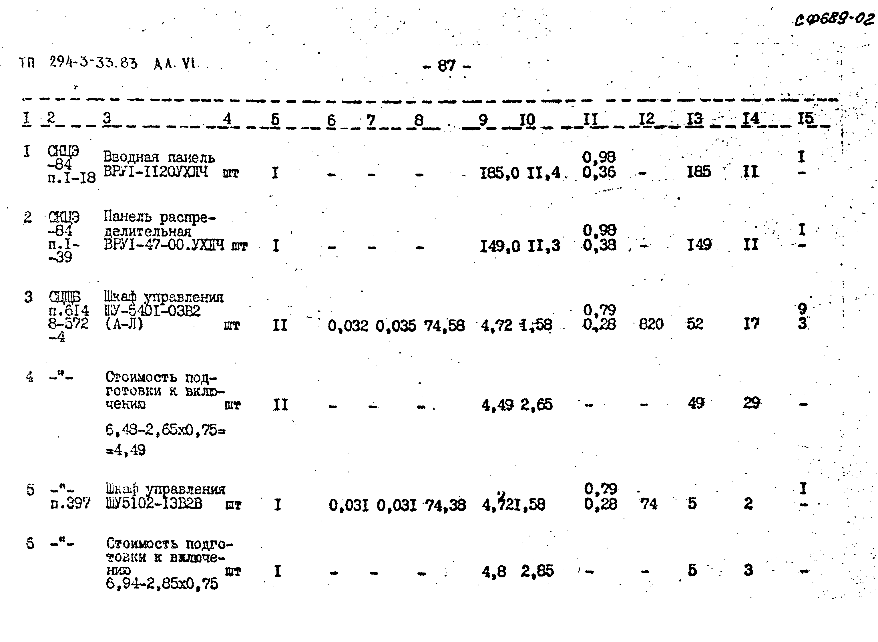 Типовой проект 294-3-33.83