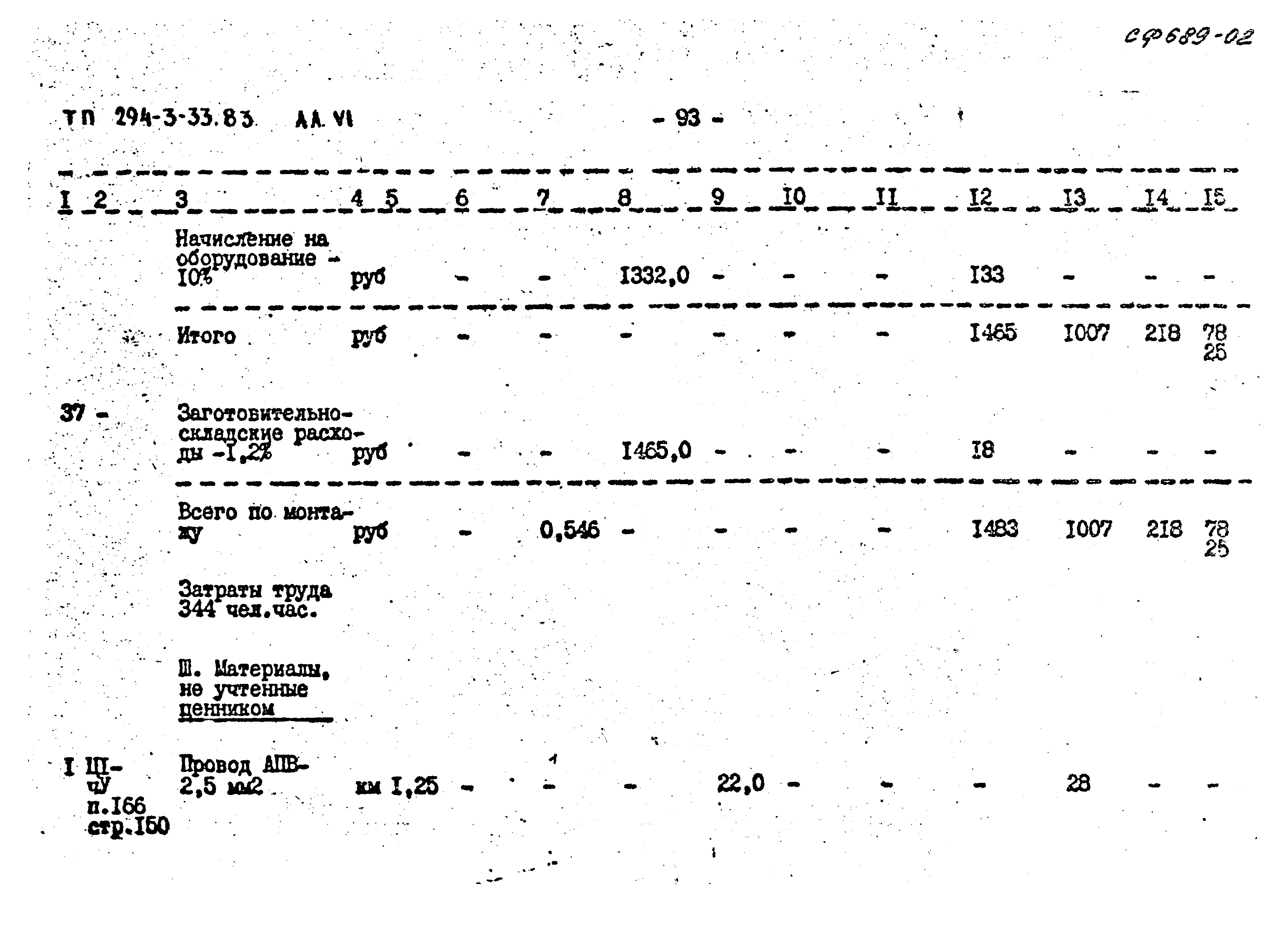 Типовой проект 294-3-33.83