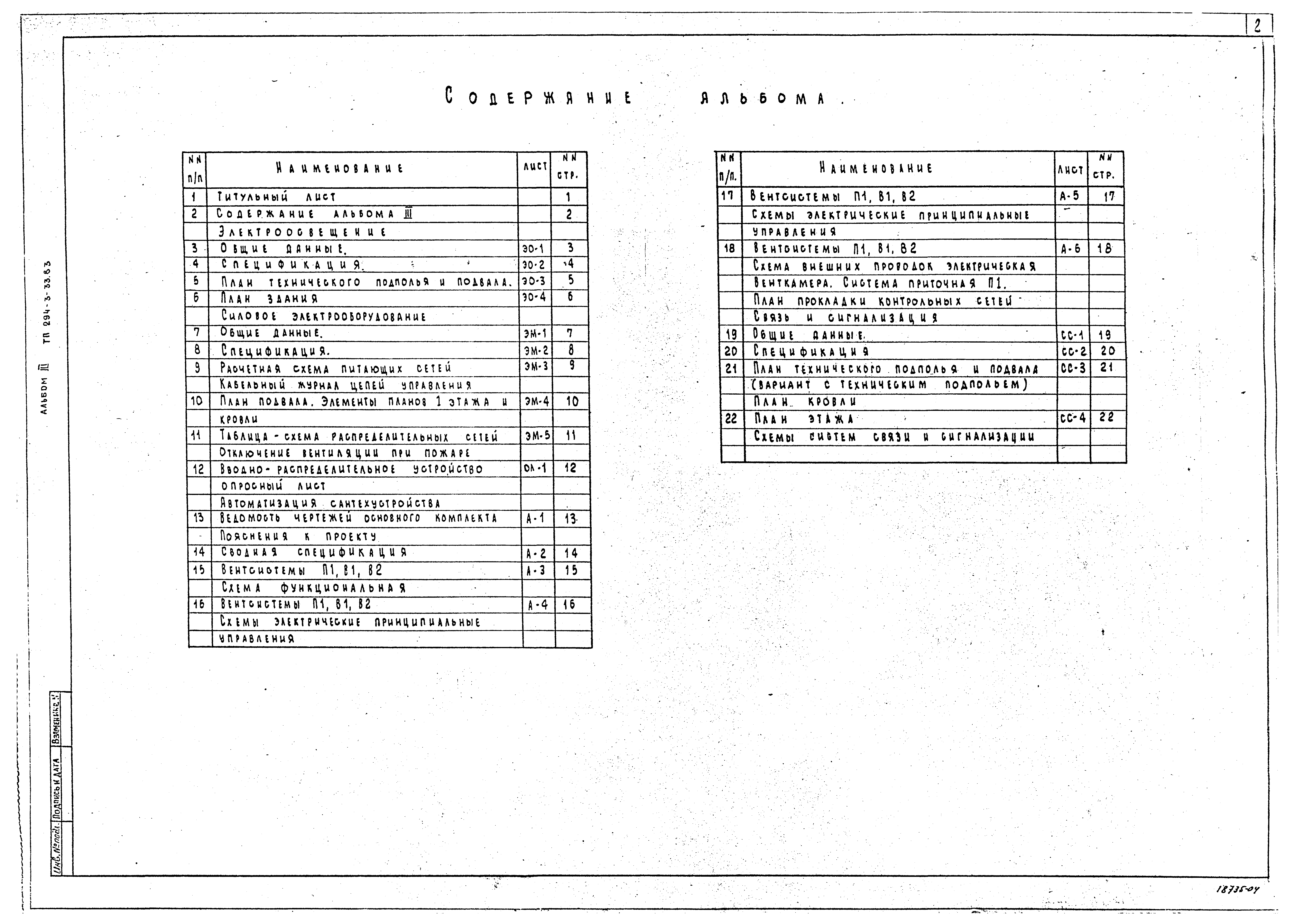 Типовой проект 294-3-33.83