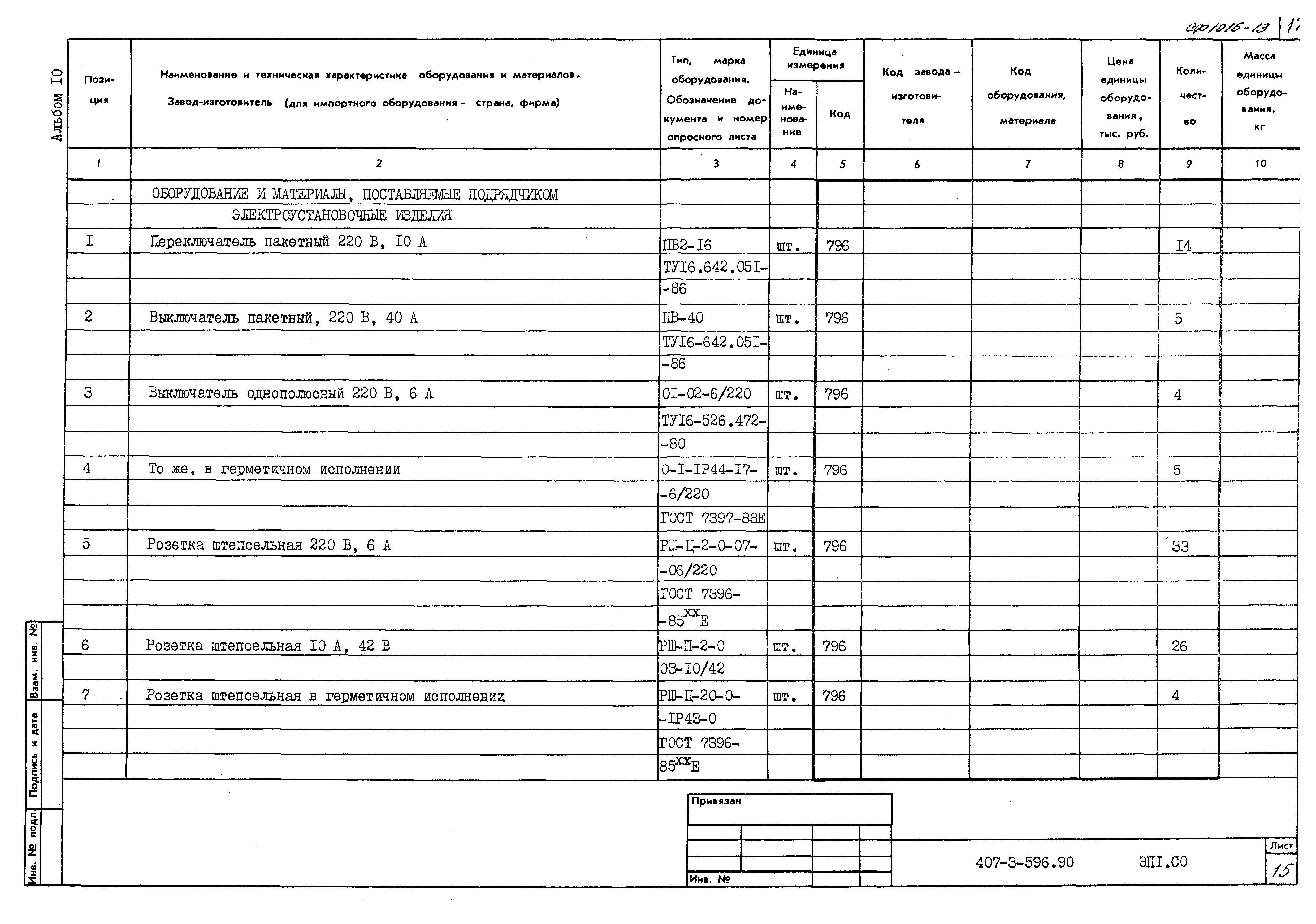 Типовой проект 407-3-596.90