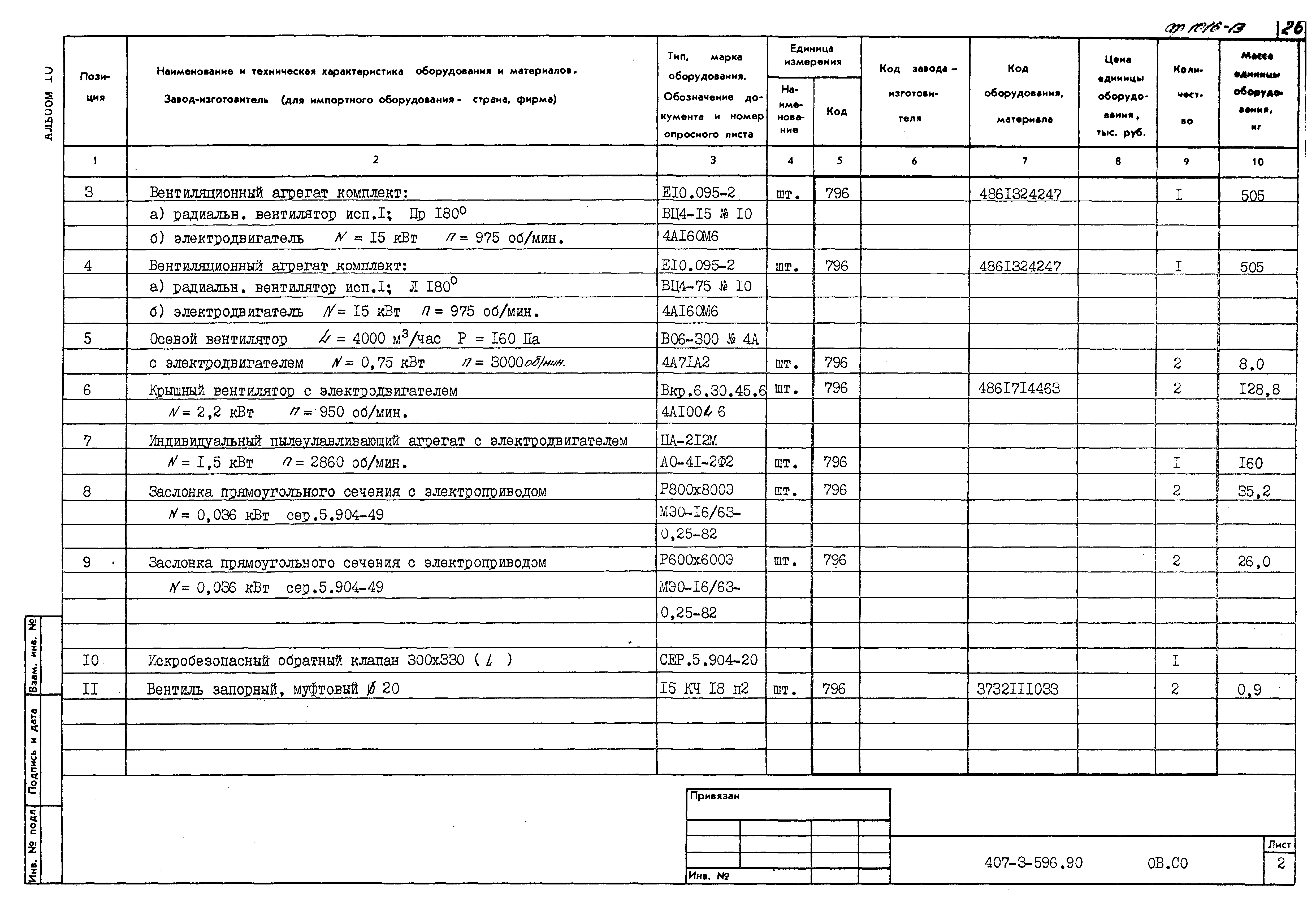 Типовой проект 407-3-596.90