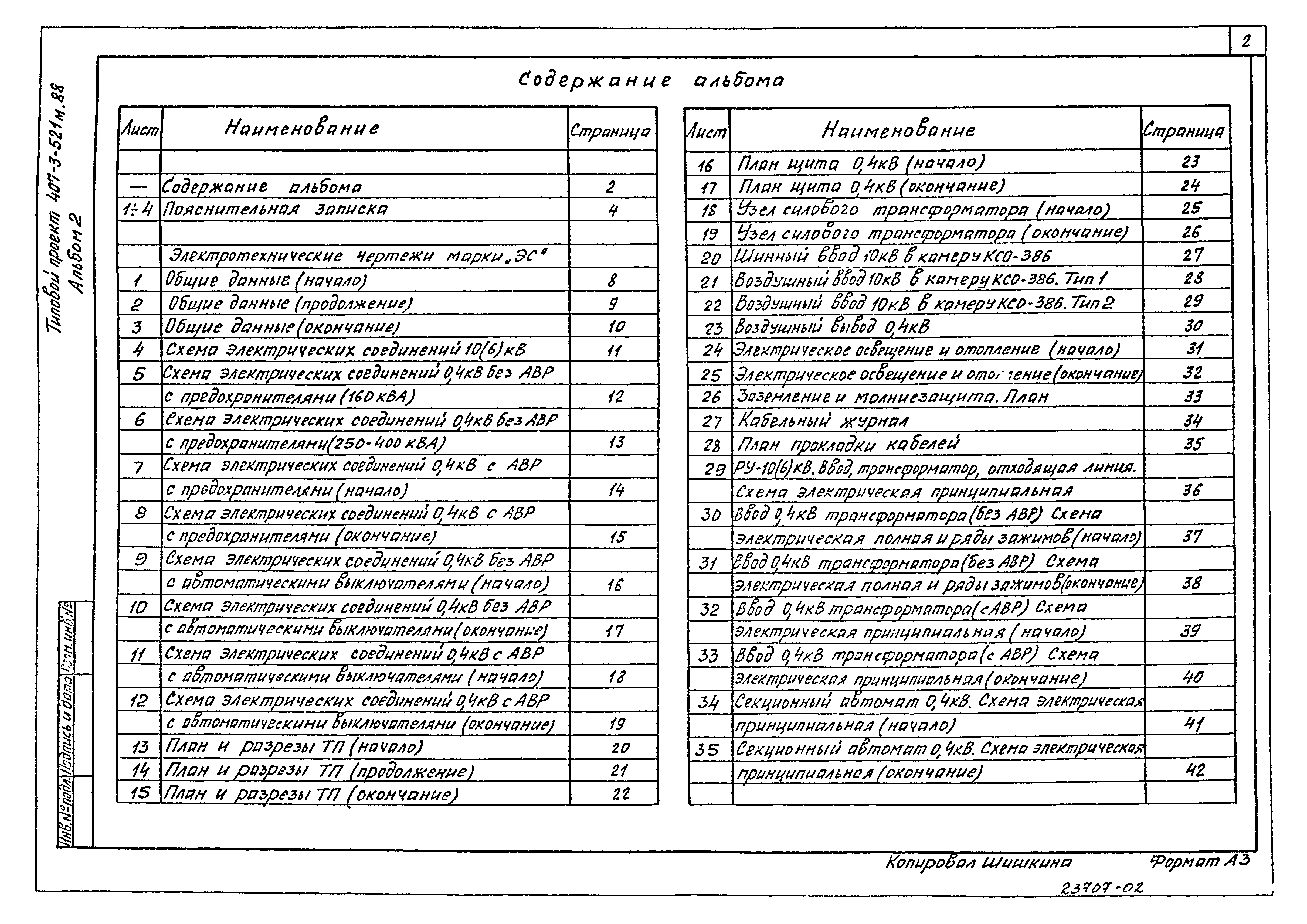 Типовой проект 407-3-521м.88