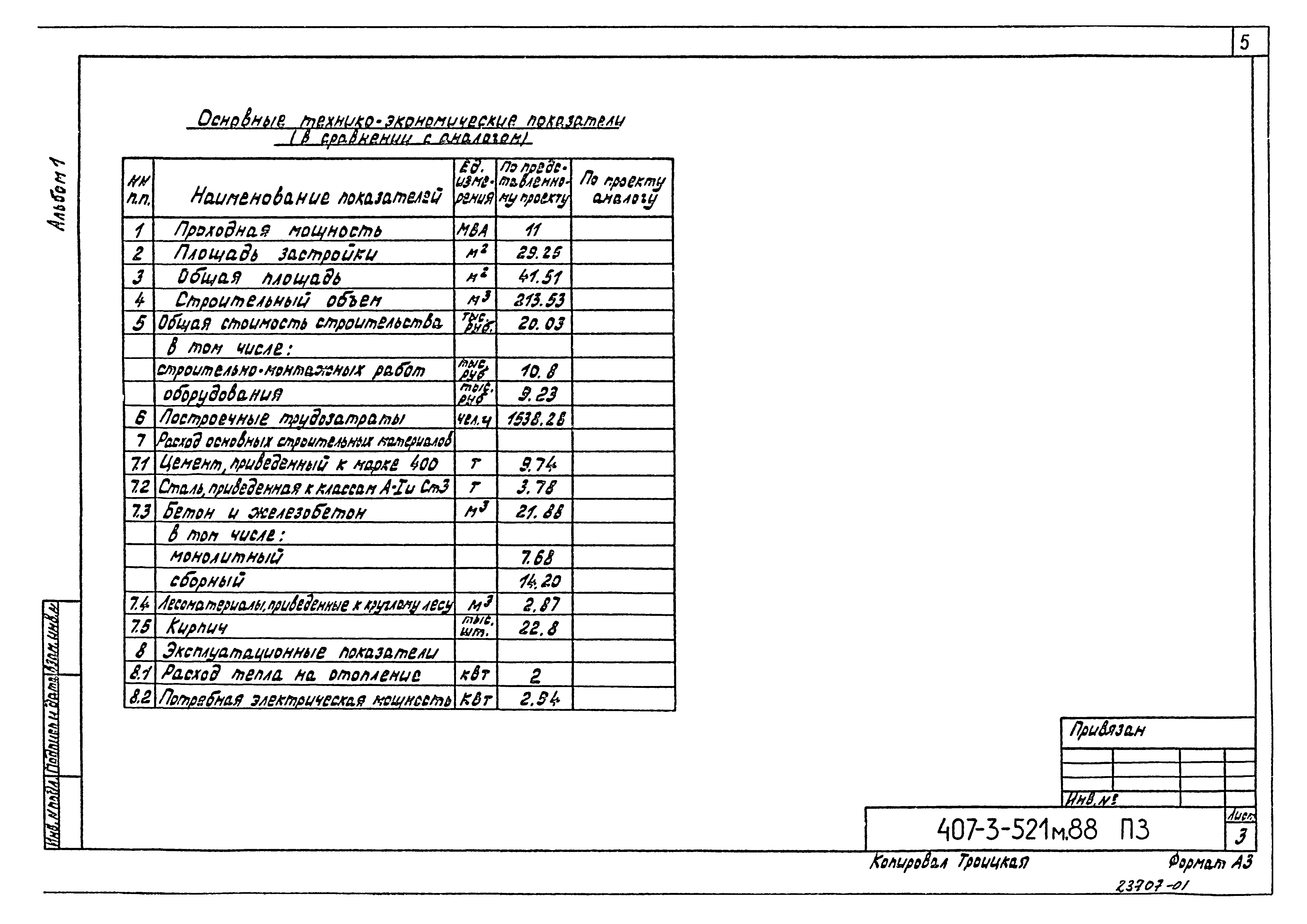 Типовой проект 407-3-521м.88